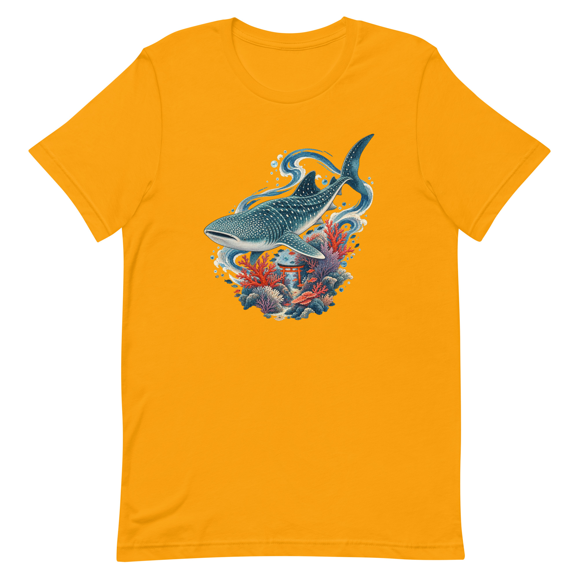 Whale Shark Torii Coral Garden Japanese Art, Japanese Art Tee, Mythology Gift - Image 16
