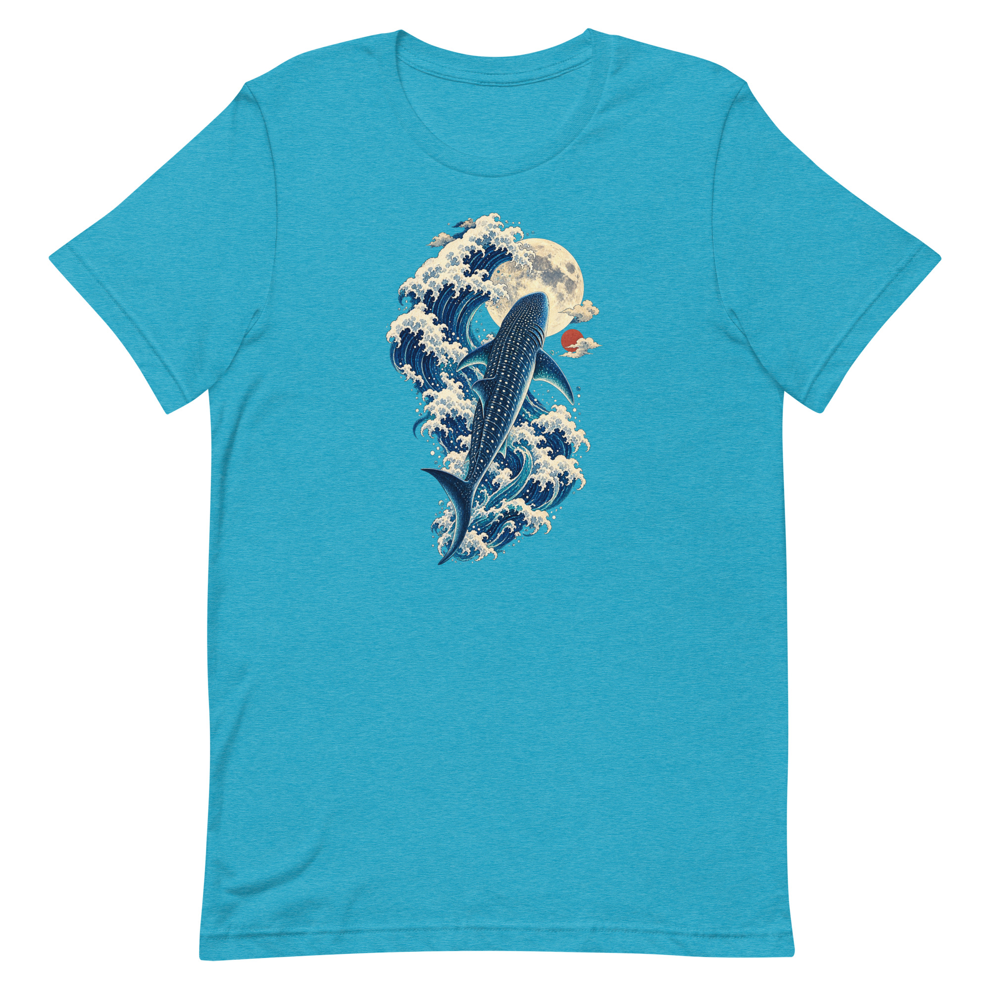 Whale Shark Great Wave Moon Japanese Art, Japanese Art Tee, Mythology Gift - Image 79