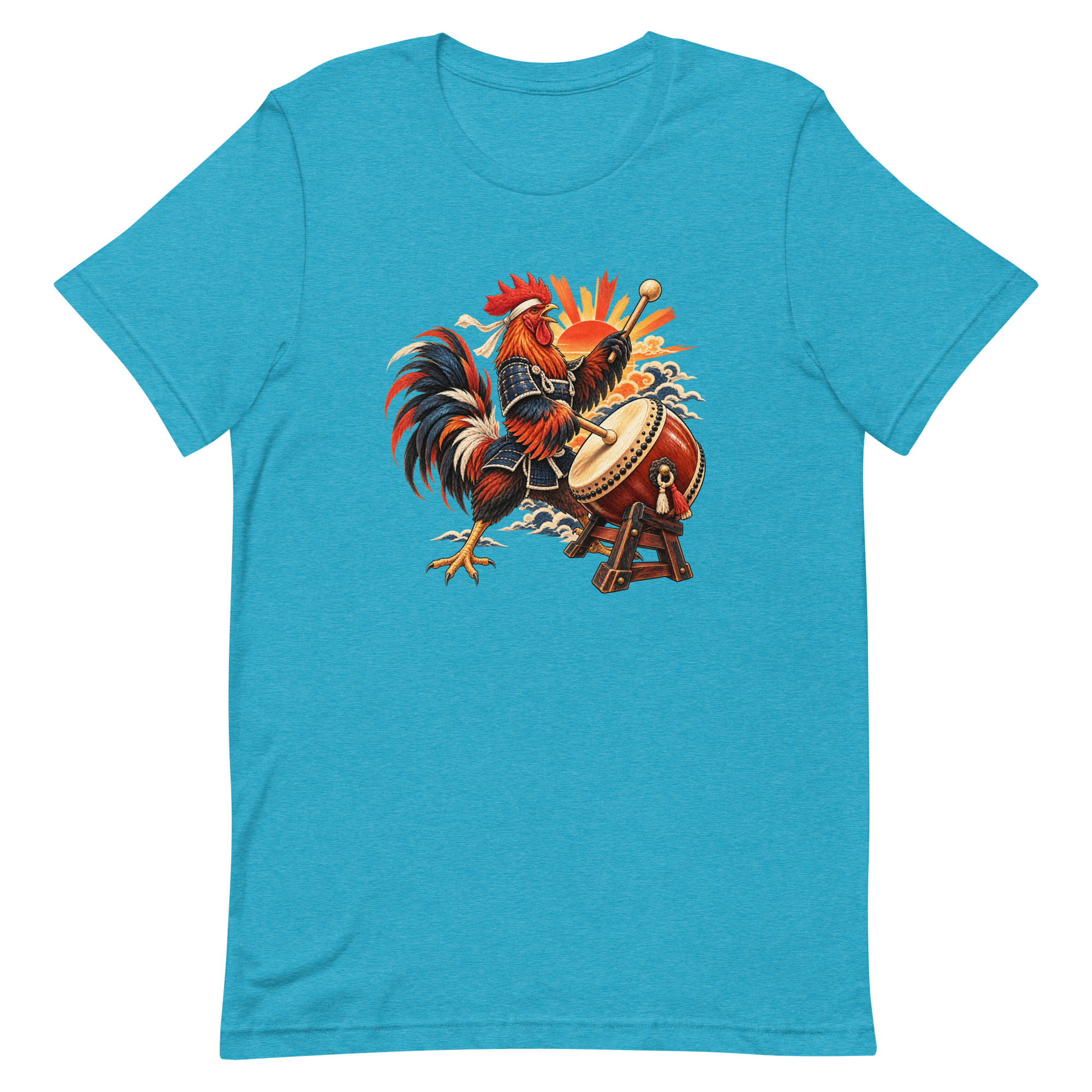 Rooster Samurai Taiko Drum Japanese Art, Japanese Art Tee, Mythology Gift - Image 81