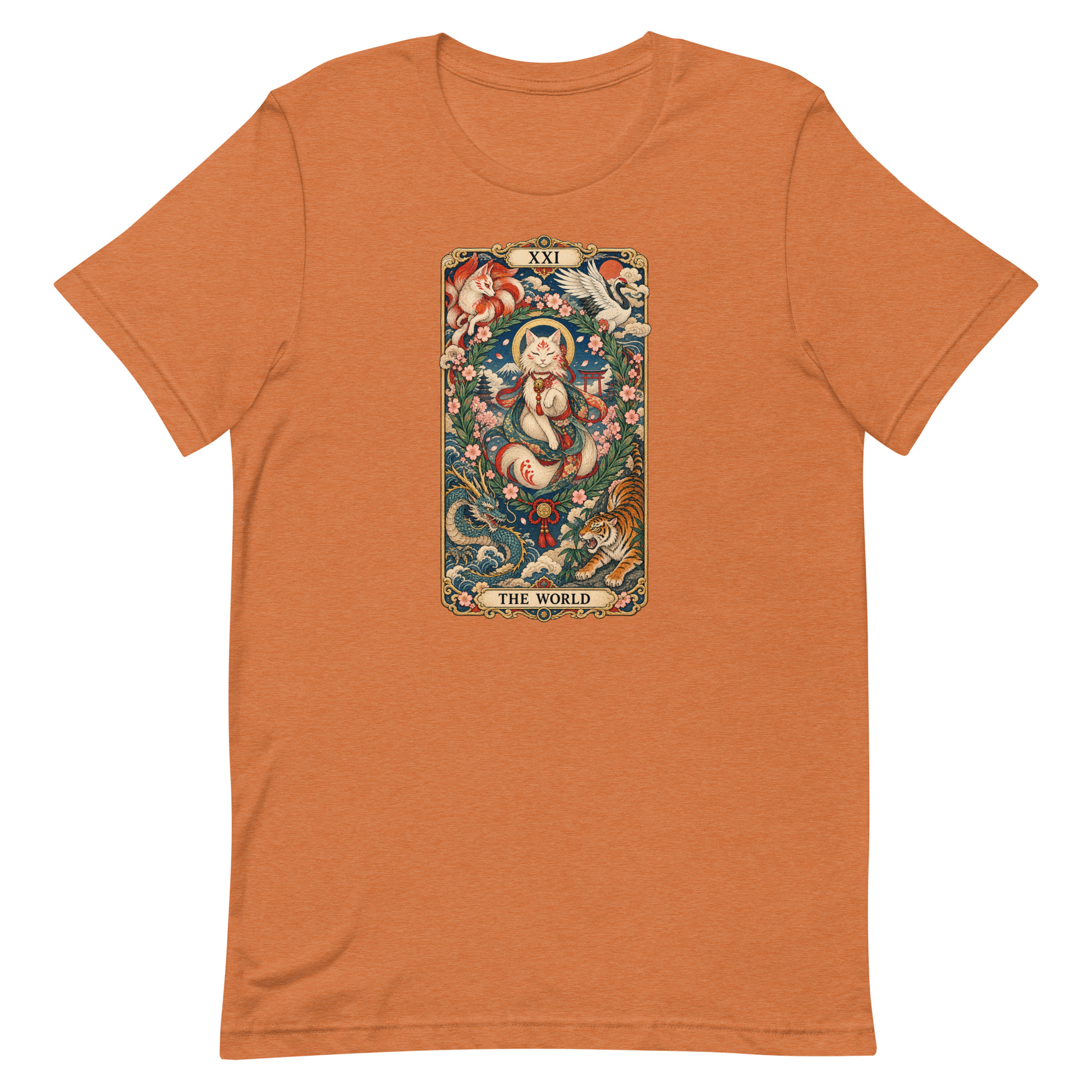 The World Shrine Cat Tarot Japanese Art T-Shirt - Image 85