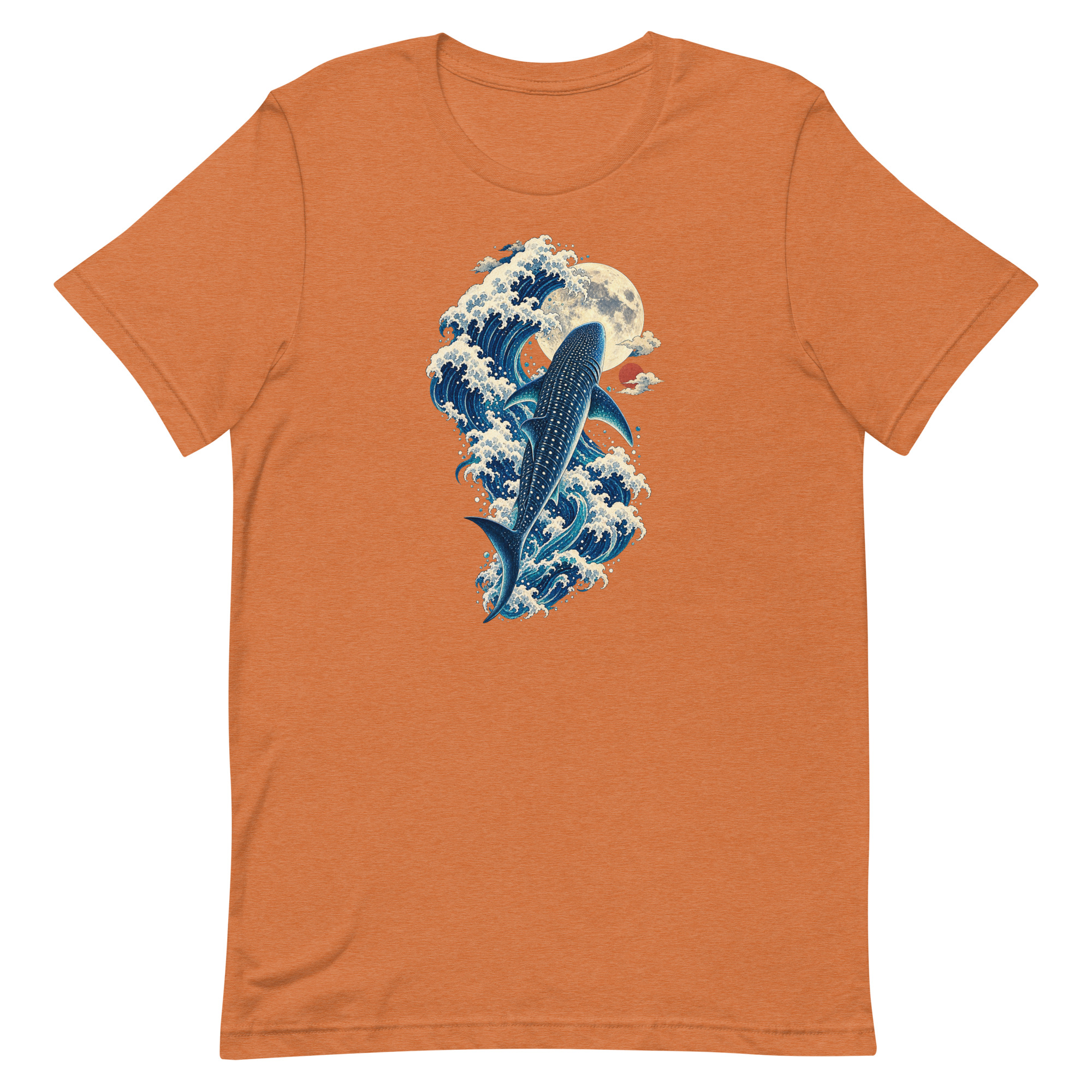 Whale Shark Great Wave Moon Japanese Art, Japanese Art Tee, Mythology Gift - Image 85