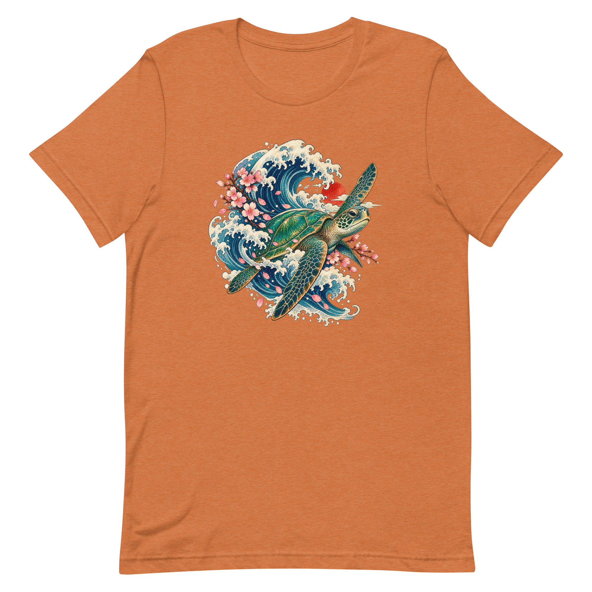 Sea Turtle Great Wave Sakura Japanese Art, Japanese Art Tee, Mythology Gift - Image 87