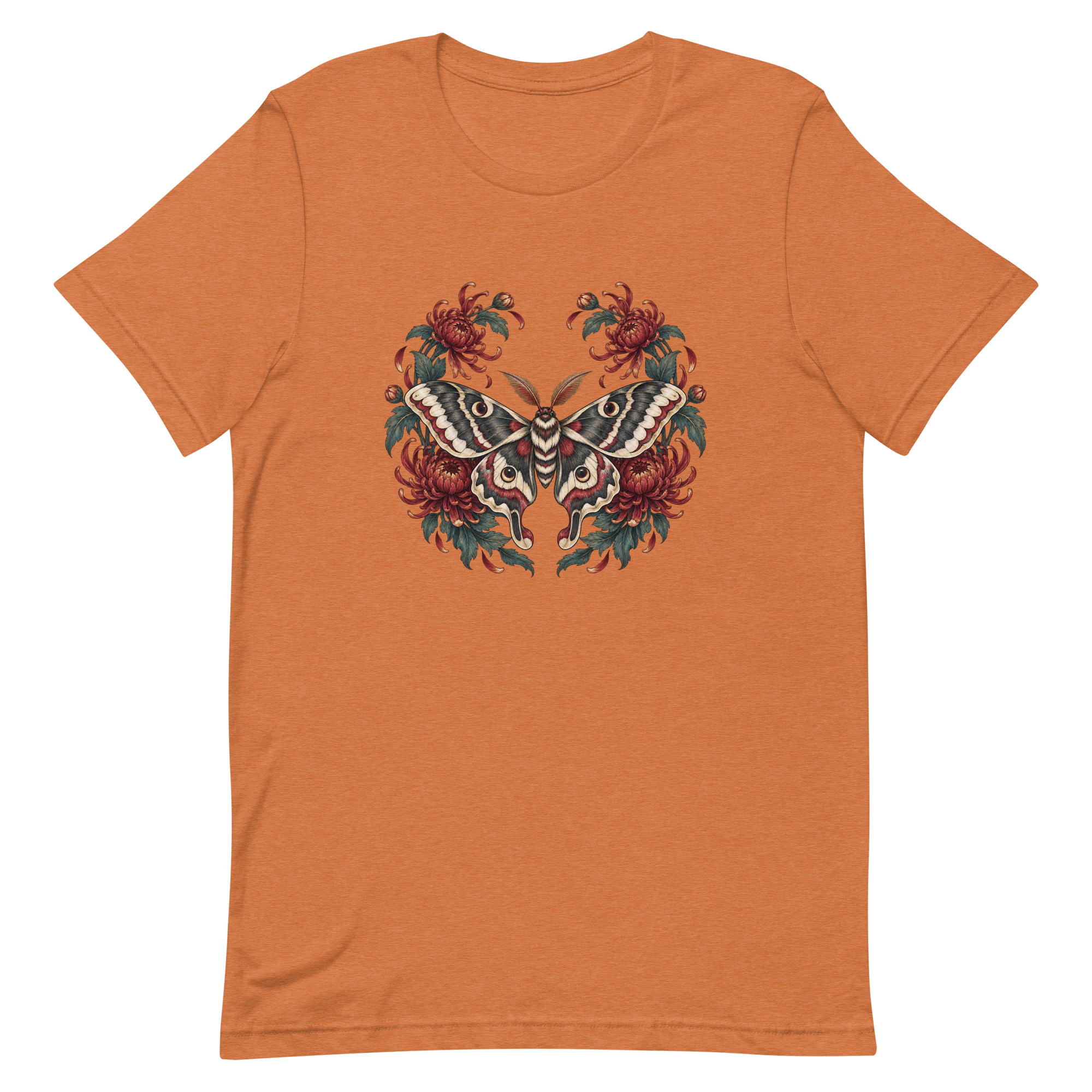 Japanese Moth Chrysanthemum Enso Ink Art, Japanese Art Tee, Mythology Gift - Image 87