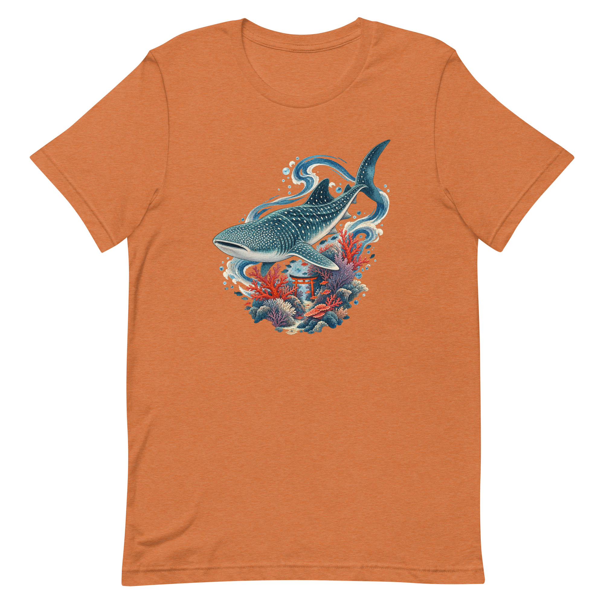 Whale Shark Torii Coral Garden Japanese Art, Japanese Art Tee, Mythology Gift - Image 87