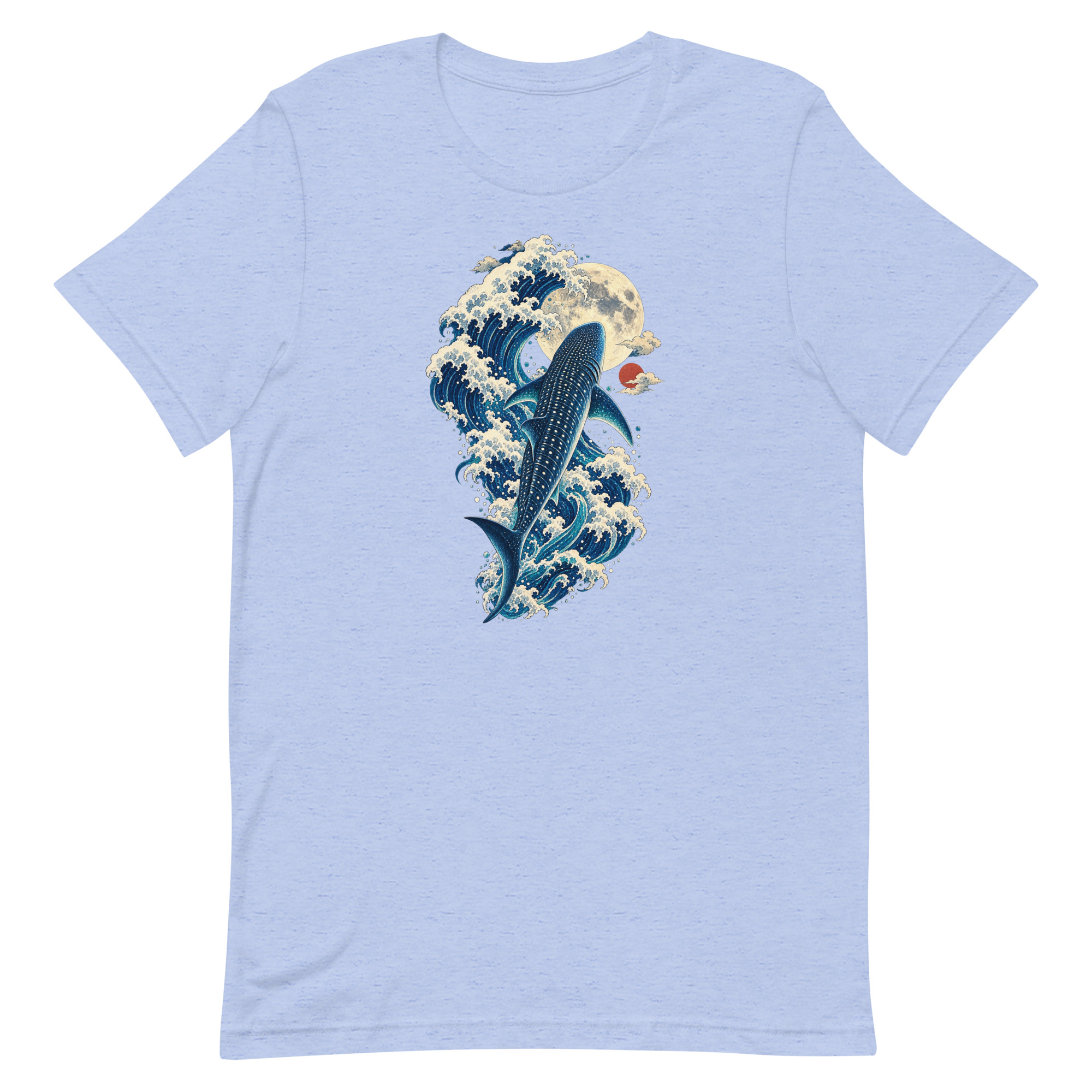 Whale Shark Great Wave Moon Japanese Art, Japanese Art Tee, Mythology Gift - Image 15
