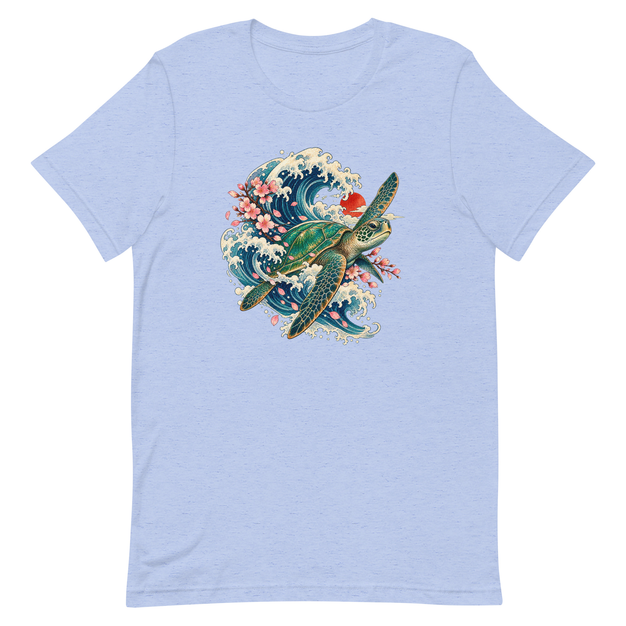 Sea Turtle Great Wave Sakura Japanese Art, Japanese Art Tee, Mythology Gift - Image 17