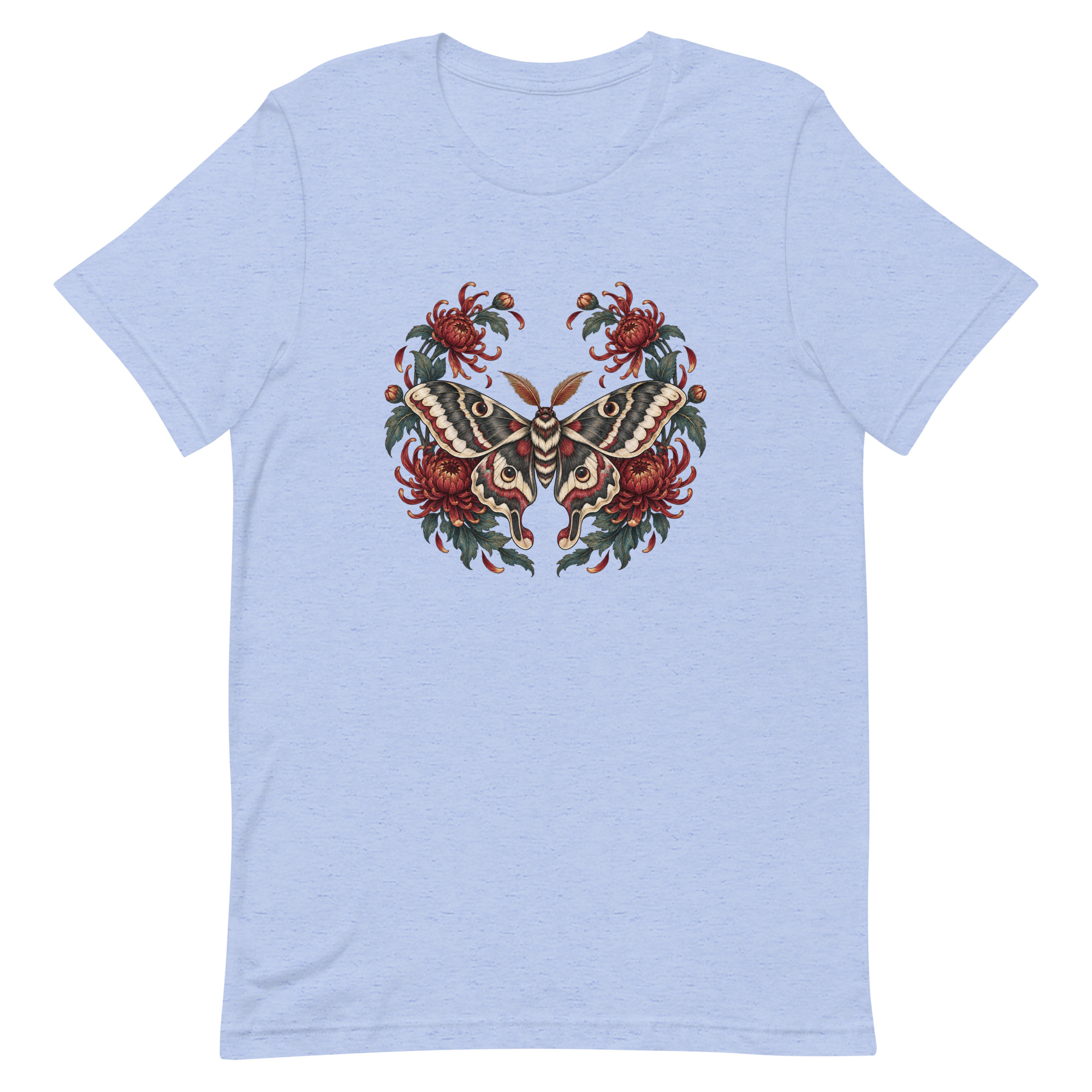 Japanese Moth Chrysanthemum Enso Ink Art, Japanese Art Tee, Mythology Gift - Image 17