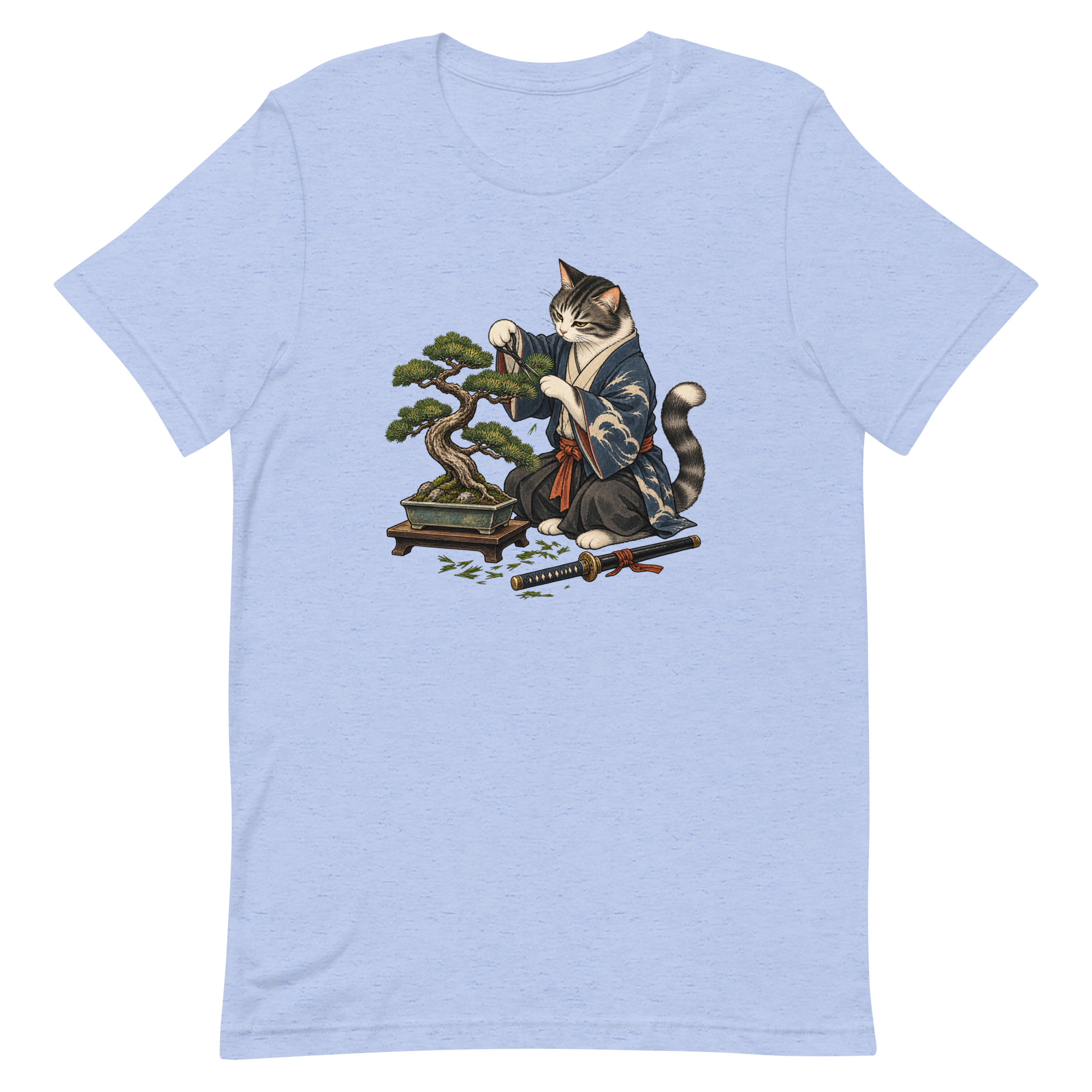 Samurai Cat Bonsai Dojo Japanese Art, Japanese Art Tee, Mythology Gift - Image 17