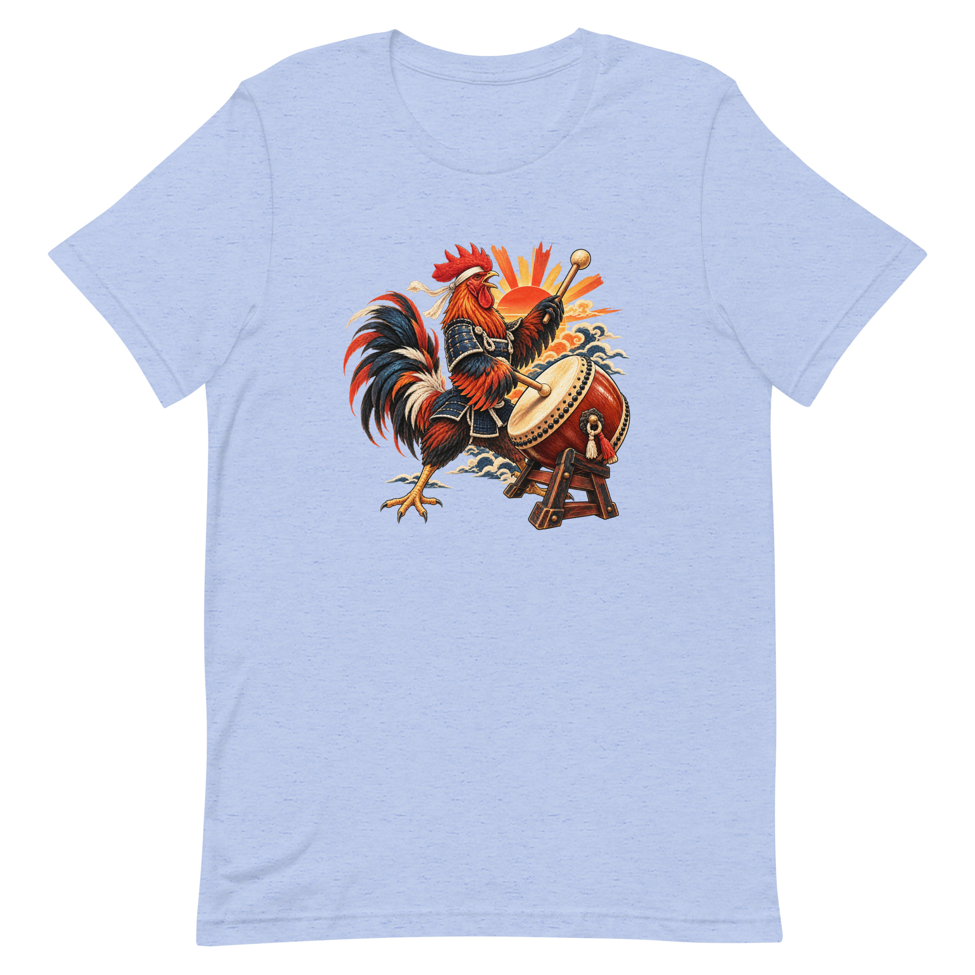 Rooster Samurai Taiko Drum Japanese Art, Japanese Art Tee, Mythology Gift - Image 17