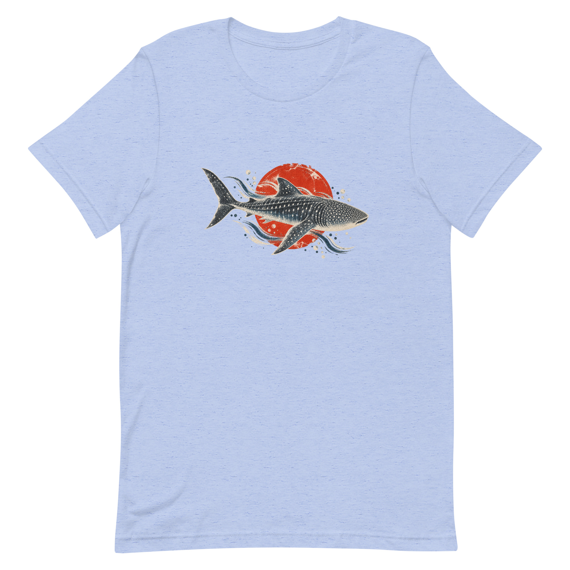 Gyotaku Whale Shark Red Sun Japanese Print, Japanese Art Tee, Mythology Gift - Image 17
