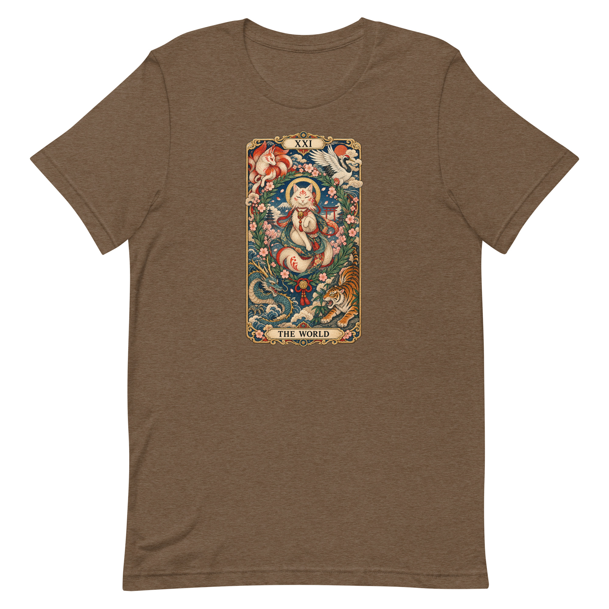 The World Shrine Cat Tarot Japanese Art T-Shirt - Image 88