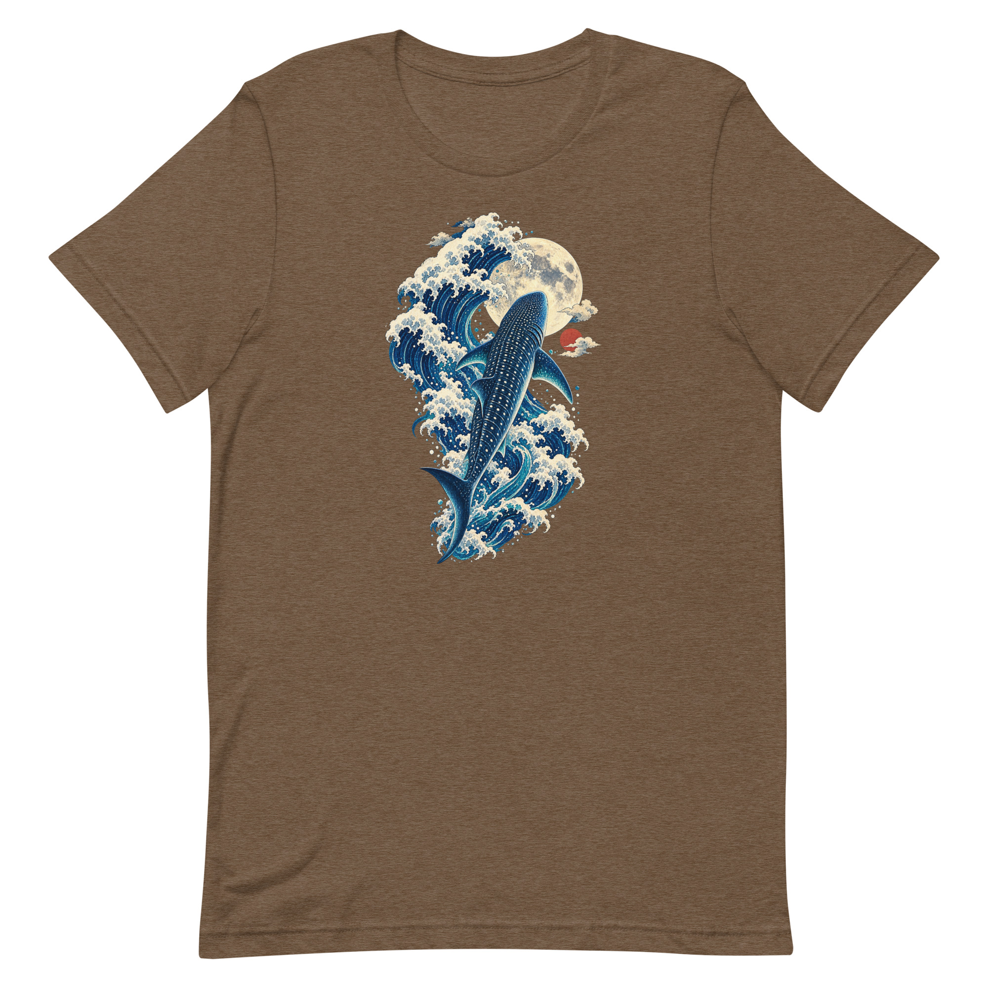 Whale Shark Great Wave Moon Japanese Art, Japanese Art Tee, Mythology Gift - Image 88