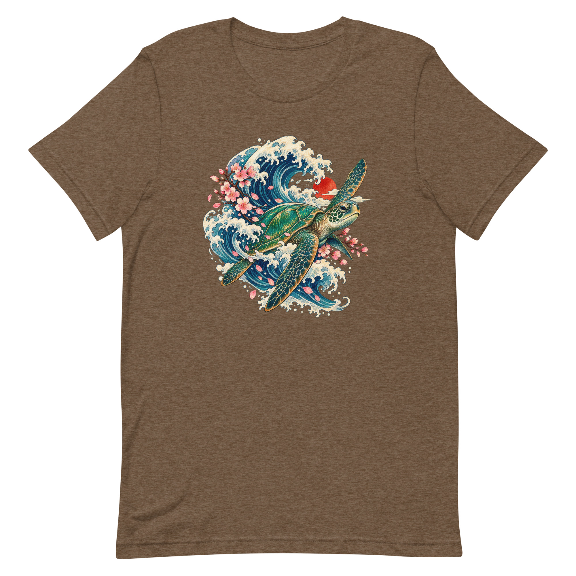 Sea Turtle Great Wave Sakura Japanese Art, Japanese Art Tee, Mythology Gift - Image 90