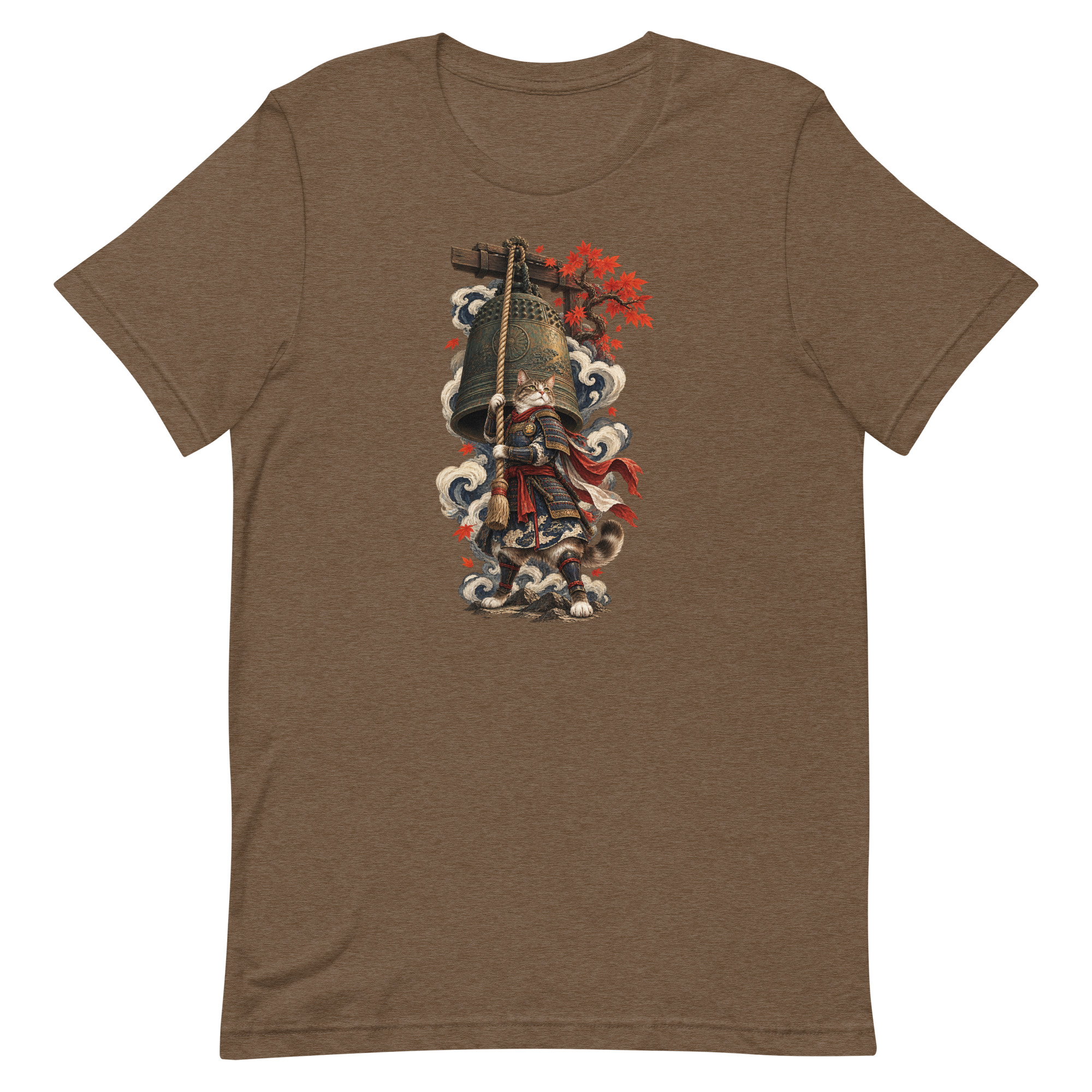 Samurai Cat Temple Bell Guardian Japanese Art, Japanese Art Tee, Mythology Gift - Image 90
