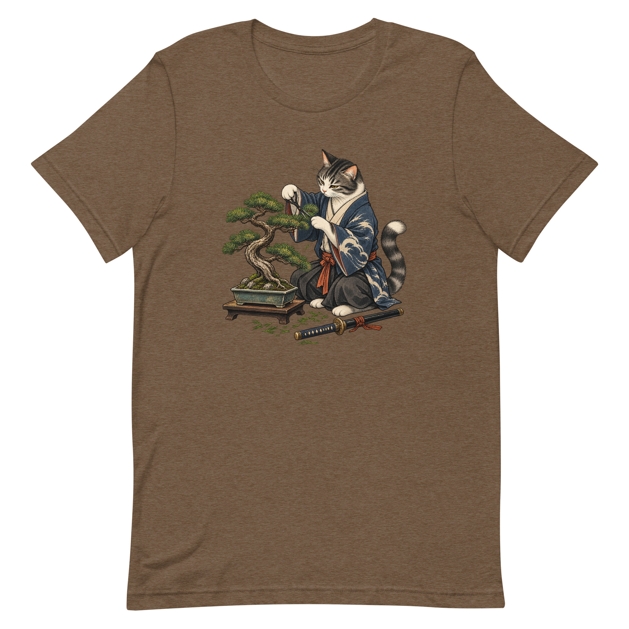 Samurai Cat Bonsai Dojo Japanese Art, Japanese Art Tee, Mythology Gift - Image 90