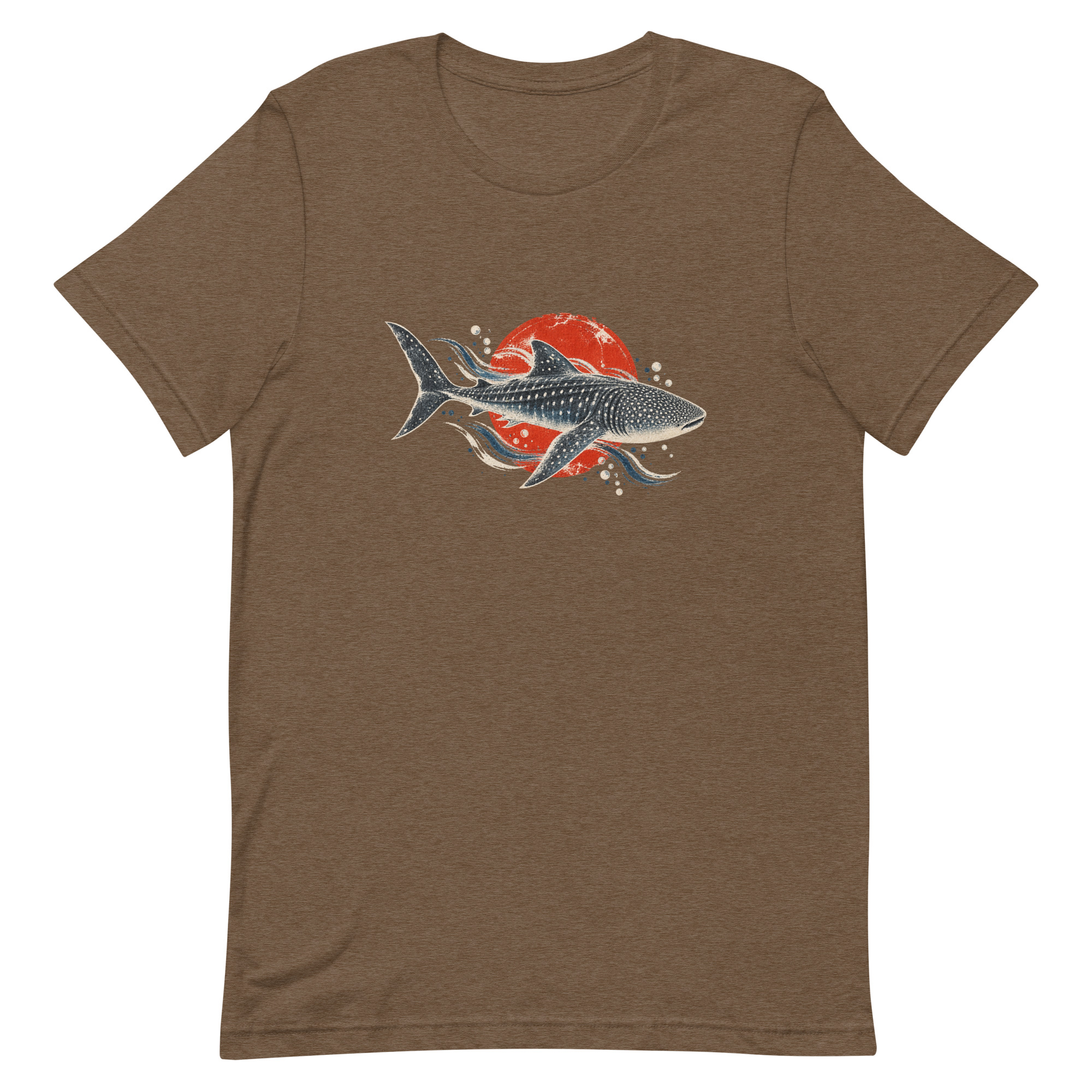 Gyotaku Whale Shark Red Sun Japanese Print, Japanese Art Tee, Mythology Gift - Image 90