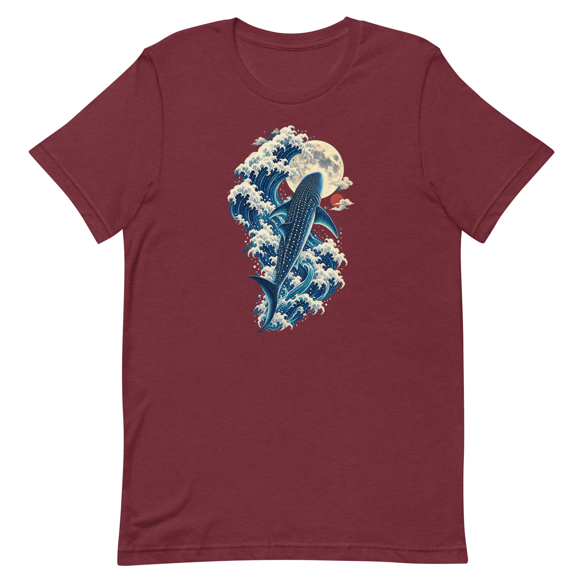 Whale Shark Great Wave Moon Japanese Art, Japanese Art Tee, Mythology Gift - Image 16