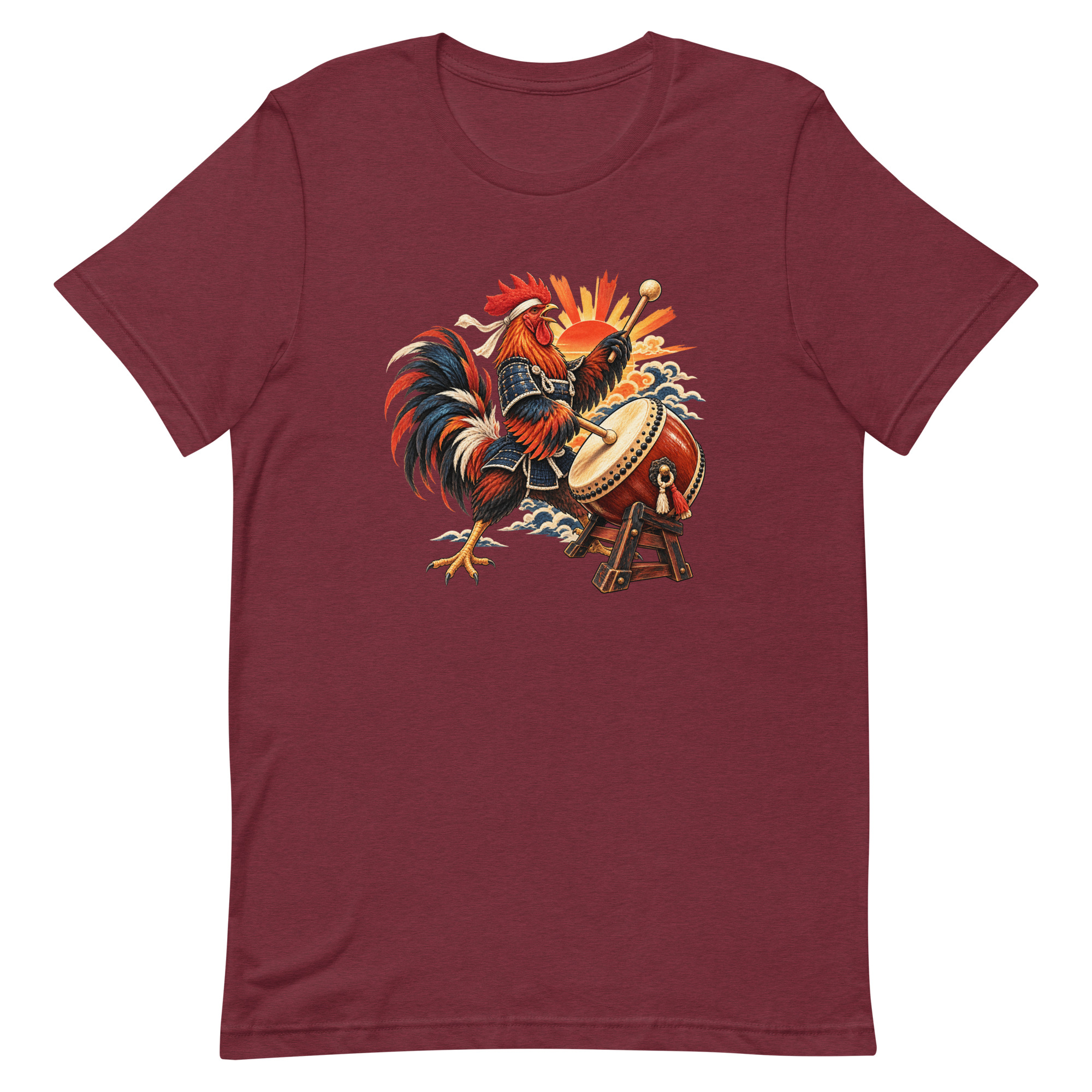 Rooster Samurai Taiko Drum Japanese Art, Japanese Art Tee, Mythology Gift - Image 18