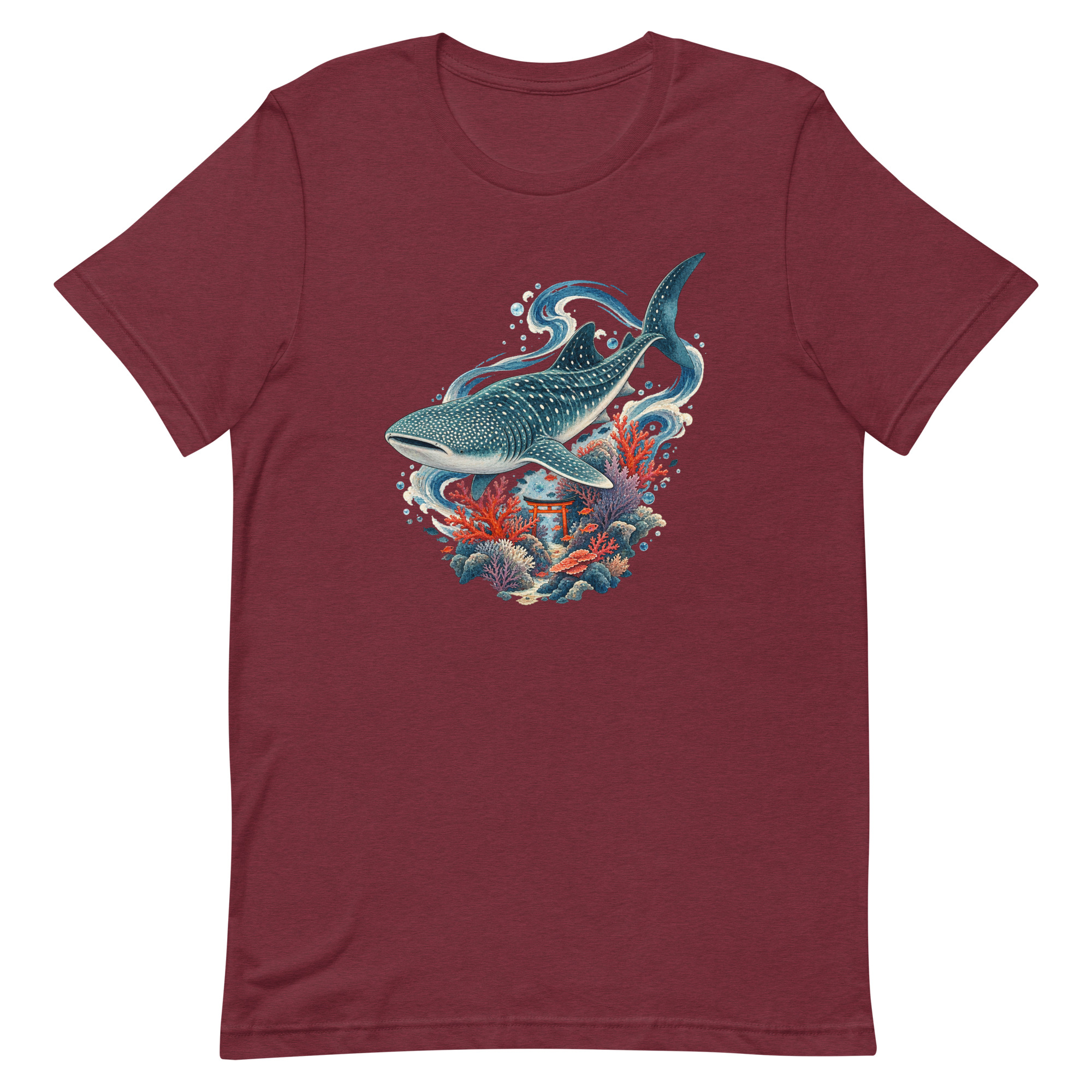 Whale Shark Torii Coral Garden Japanese Art, Japanese Art Tee, Mythology Gift - Image 18