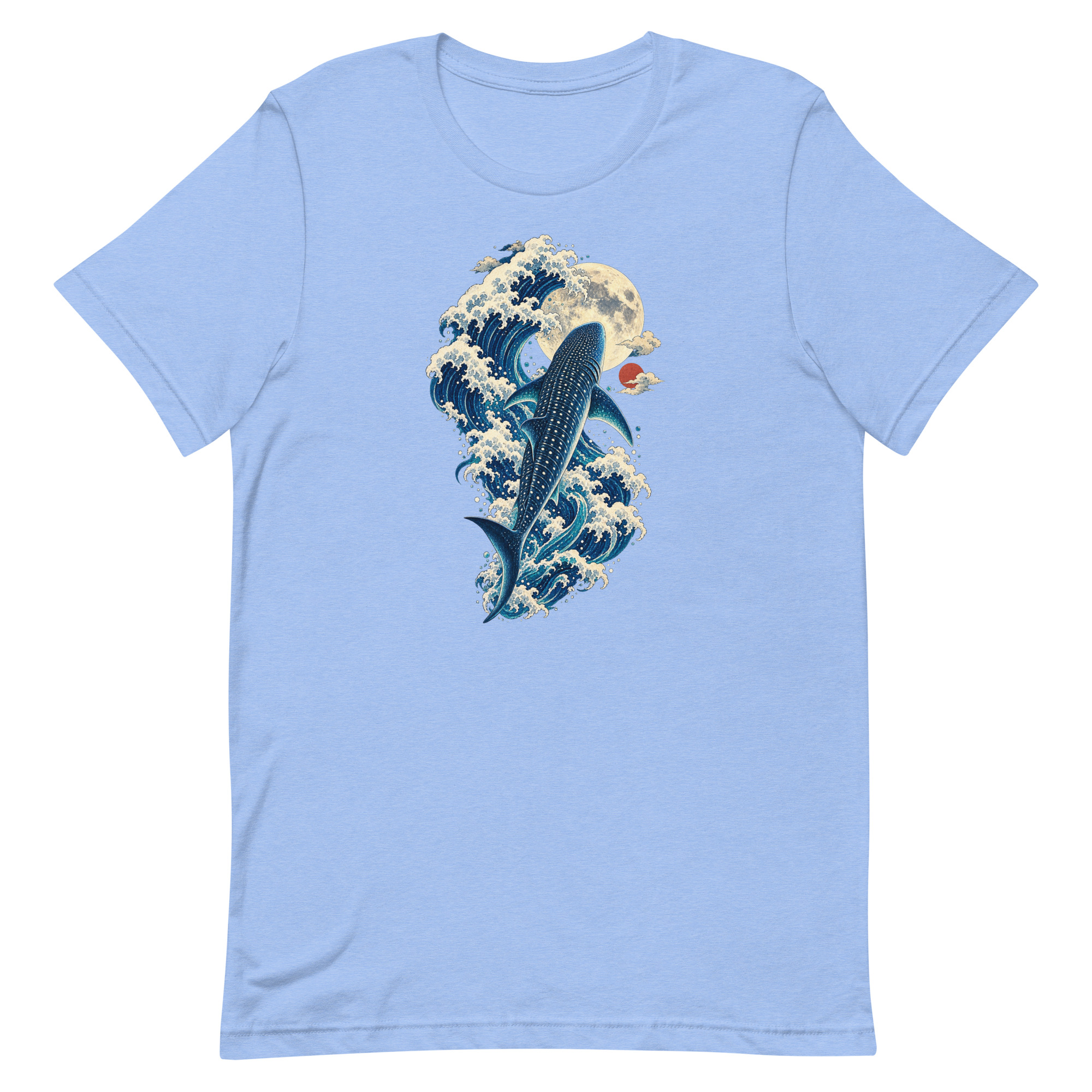 Whale Shark Great Wave Moon Japanese Art, Japanese Art Tee, Mythology Gift - Image 91
