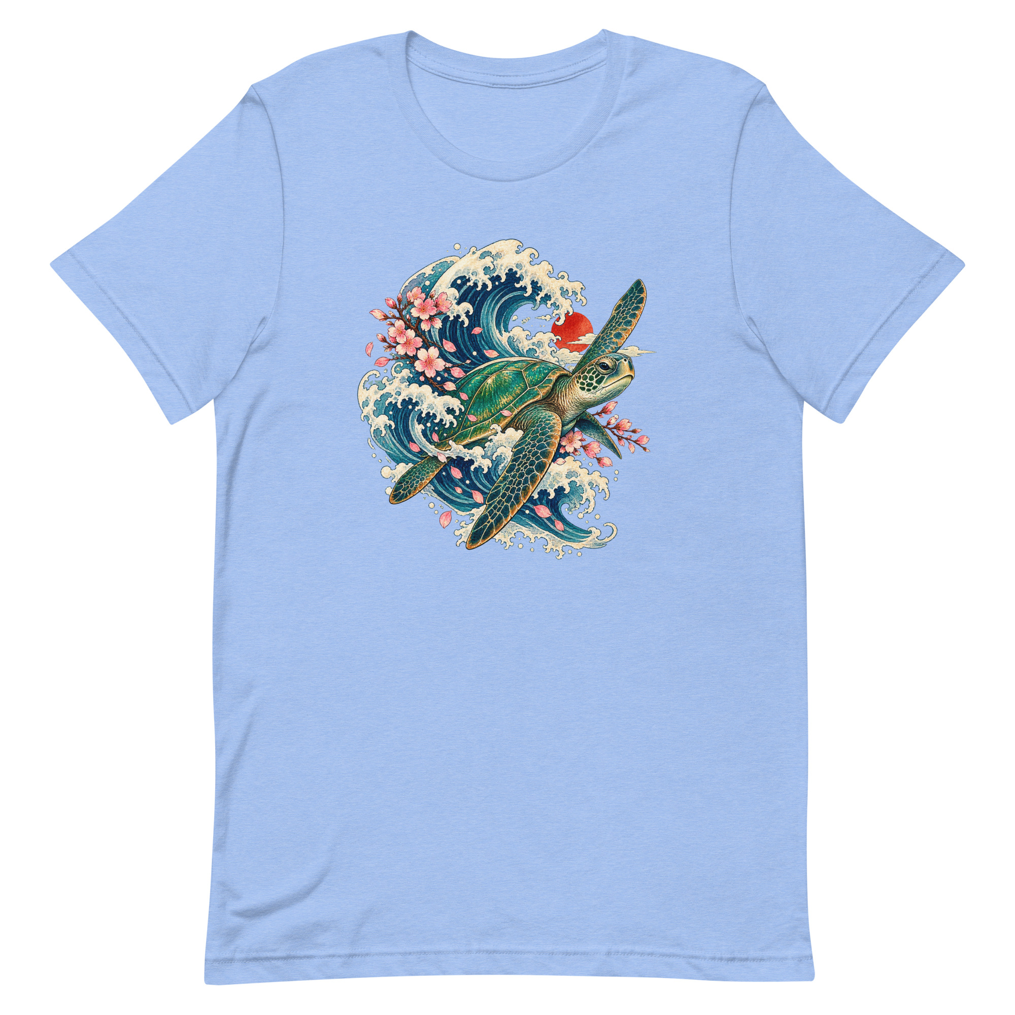 Sea Turtle Great Wave Sakura Japanese Art, Japanese Art Tee, Mythology Gift - Image 93
