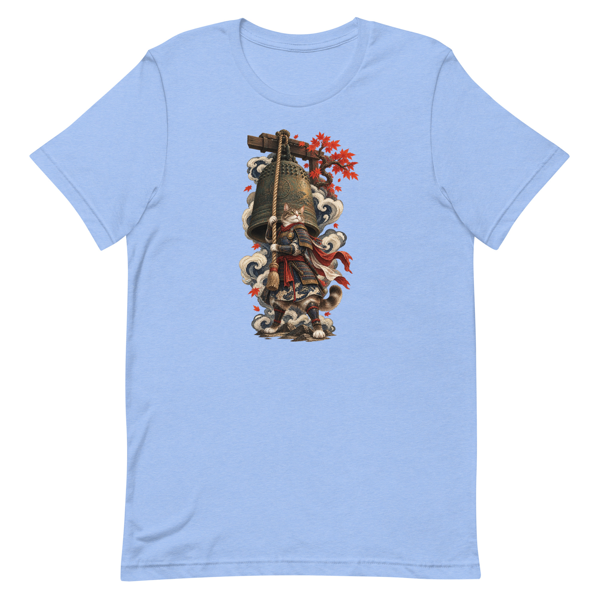 Samurai Cat Temple Bell Guardian Japanese Art, Japanese Art Tee, Mythology Gift - Image 93