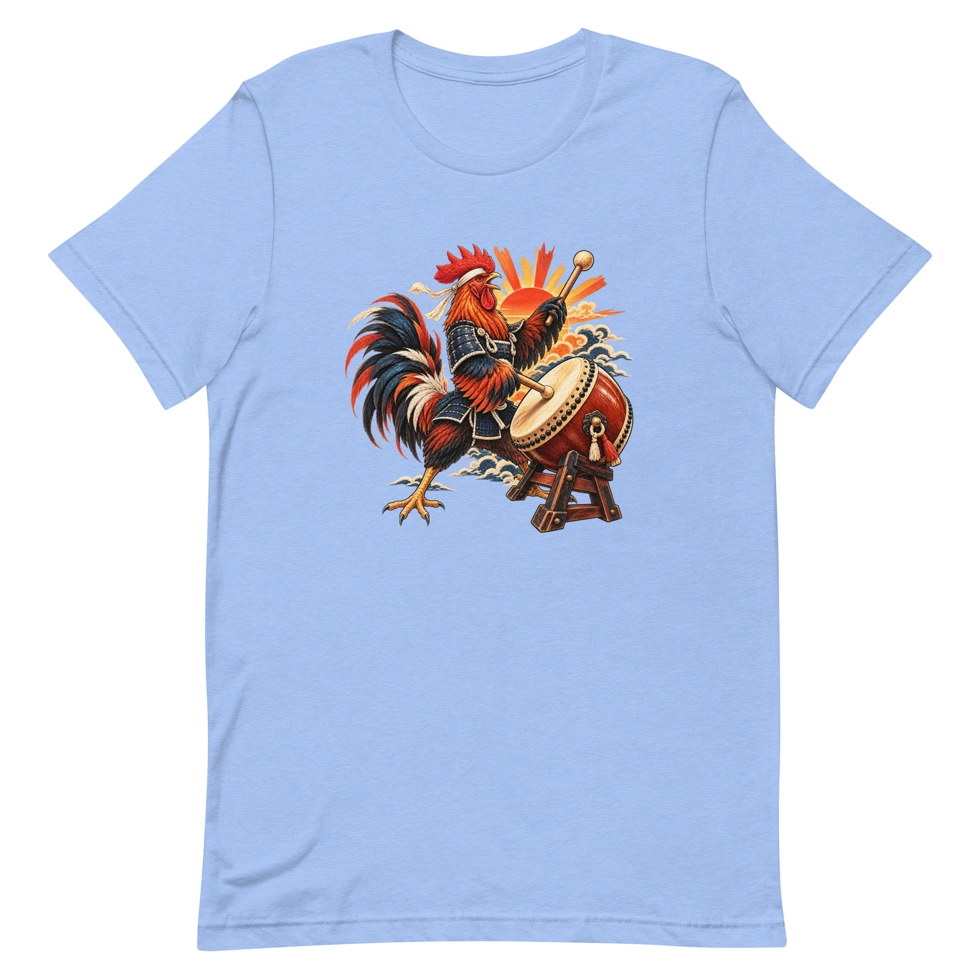 Rooster Samurai Taiko Drum Japanese Art, Japanese Art Tee, Mythology Gift - Image 93