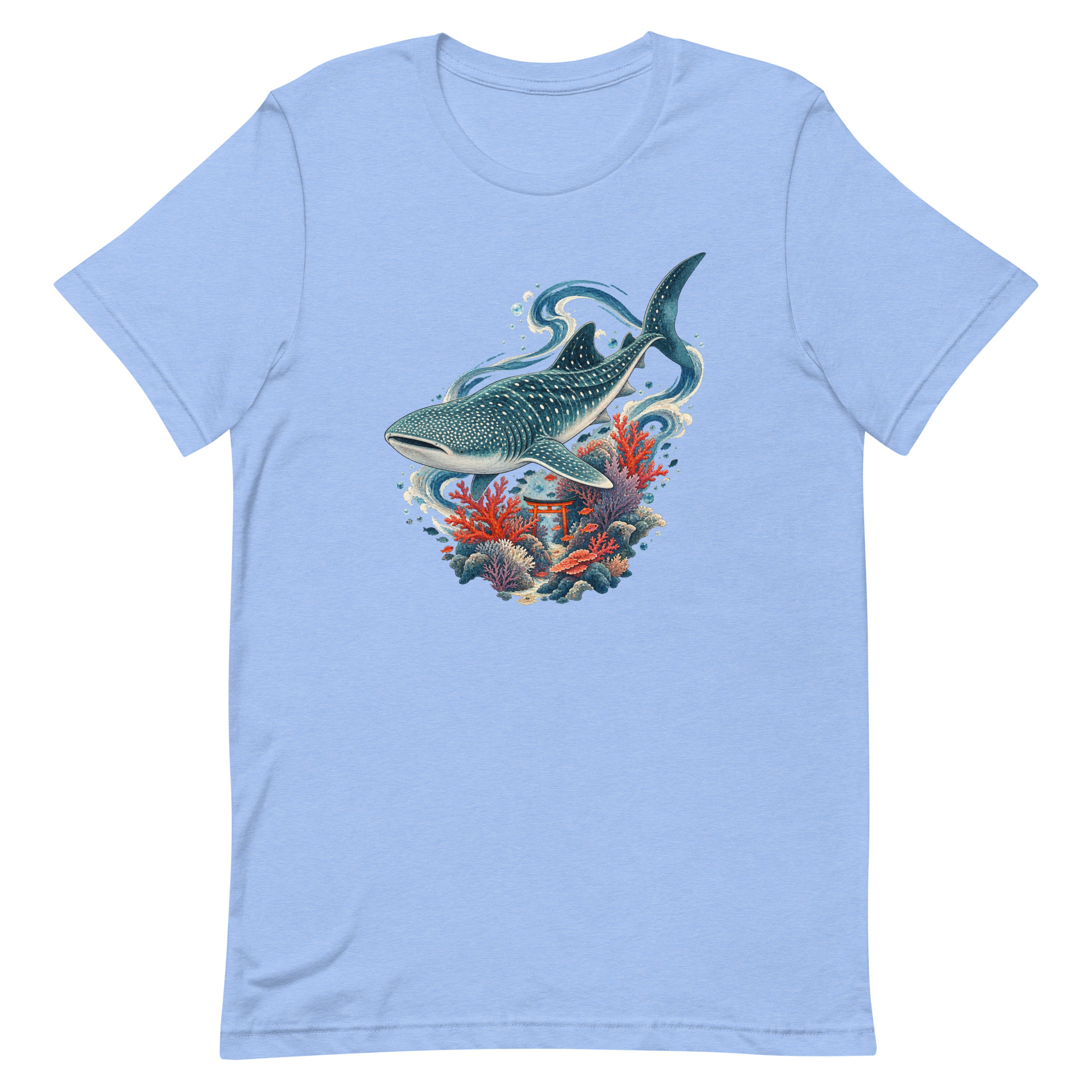 Whale Shark Torii Coral Garden Japanese Art, Japanese Art Tee, Mythology Gift - Image 93