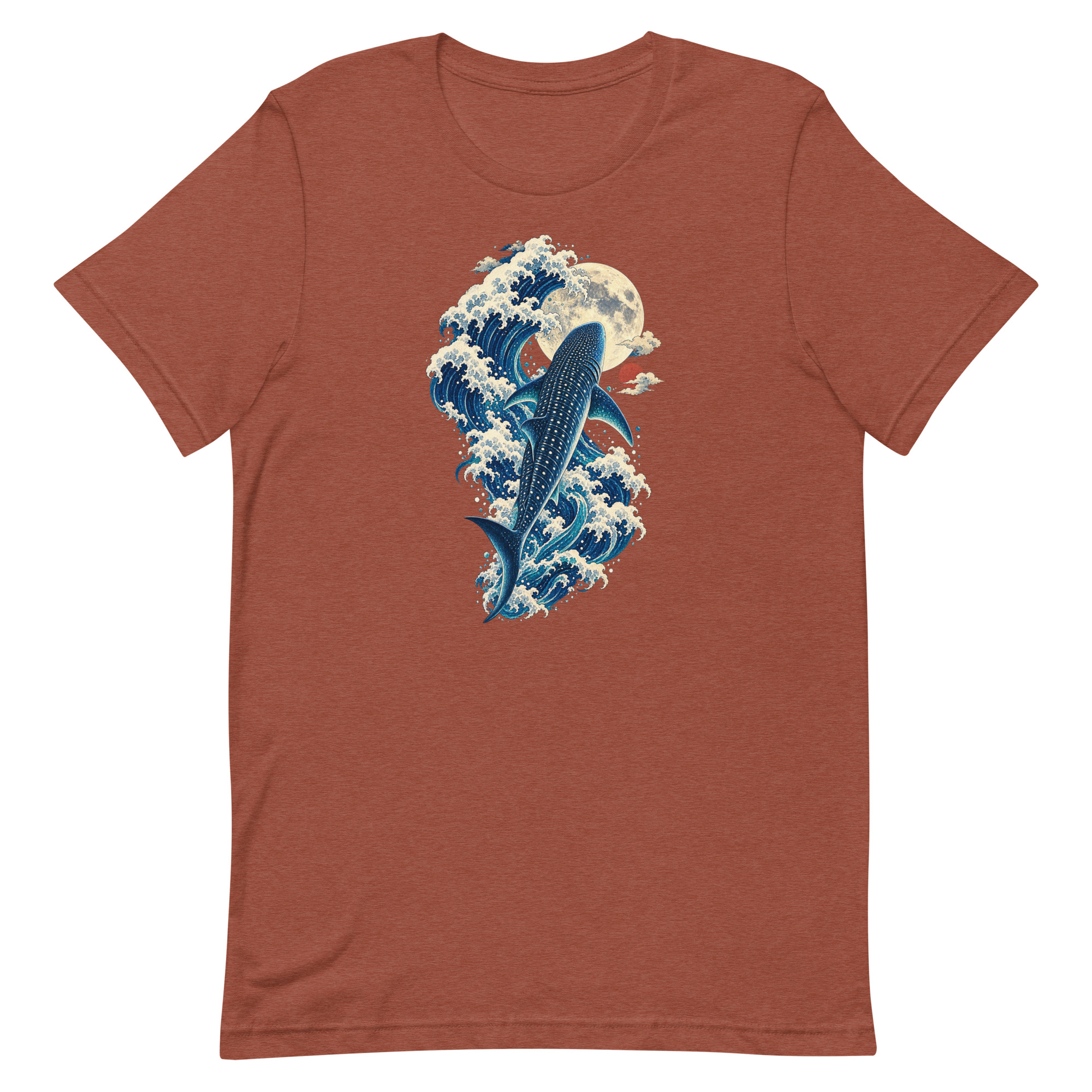 Whale Shark Great Wave Moon Japanese Art, Japanese Art Tee, Mythology Gift - Image 80