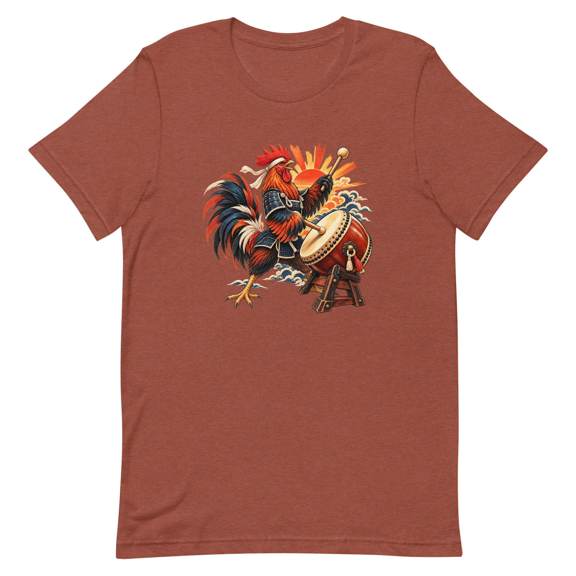 Rooster Samurai Taiko Drum Japanese Art, Japanese Art Tee, Mythology Gift - Image 82
