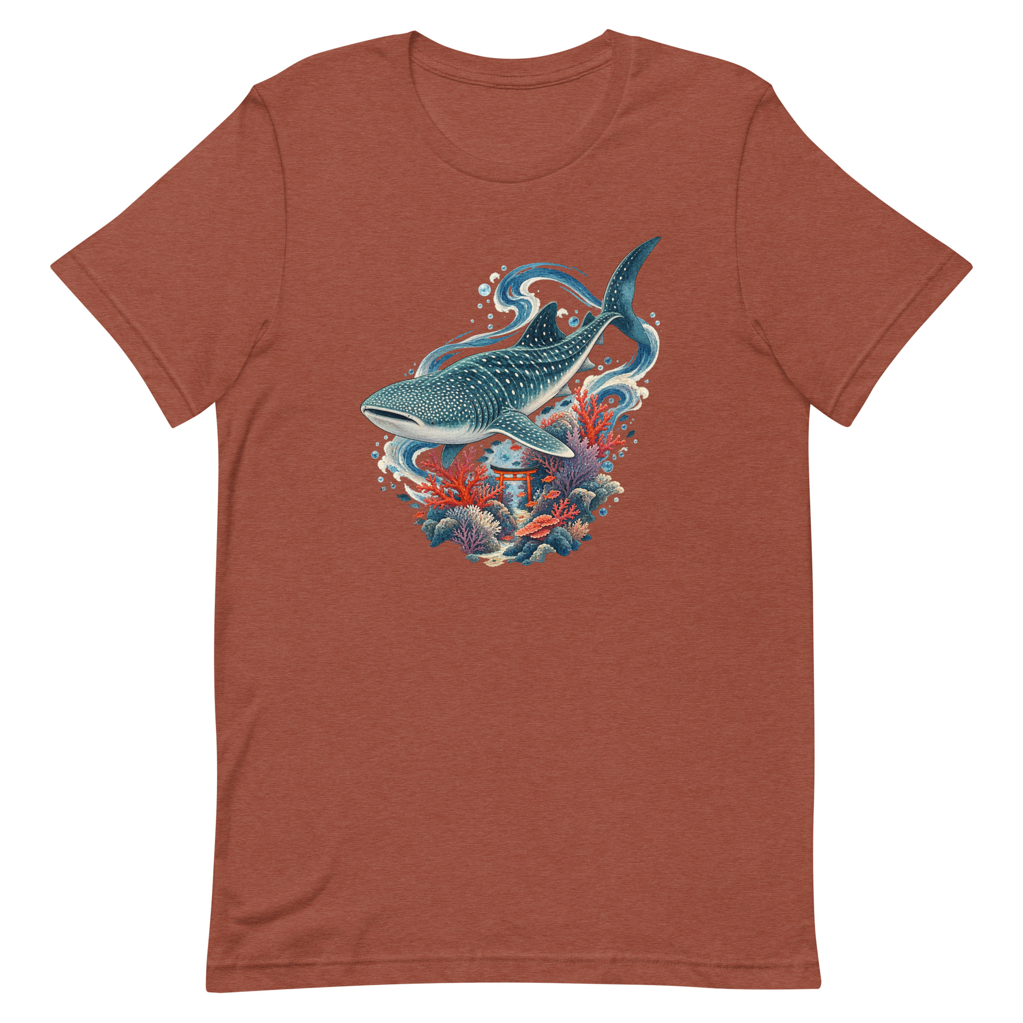 Whale Shark Torii Coral Garden Japanese Art, Japanese Art Tee, Mythology Gift - Image 82