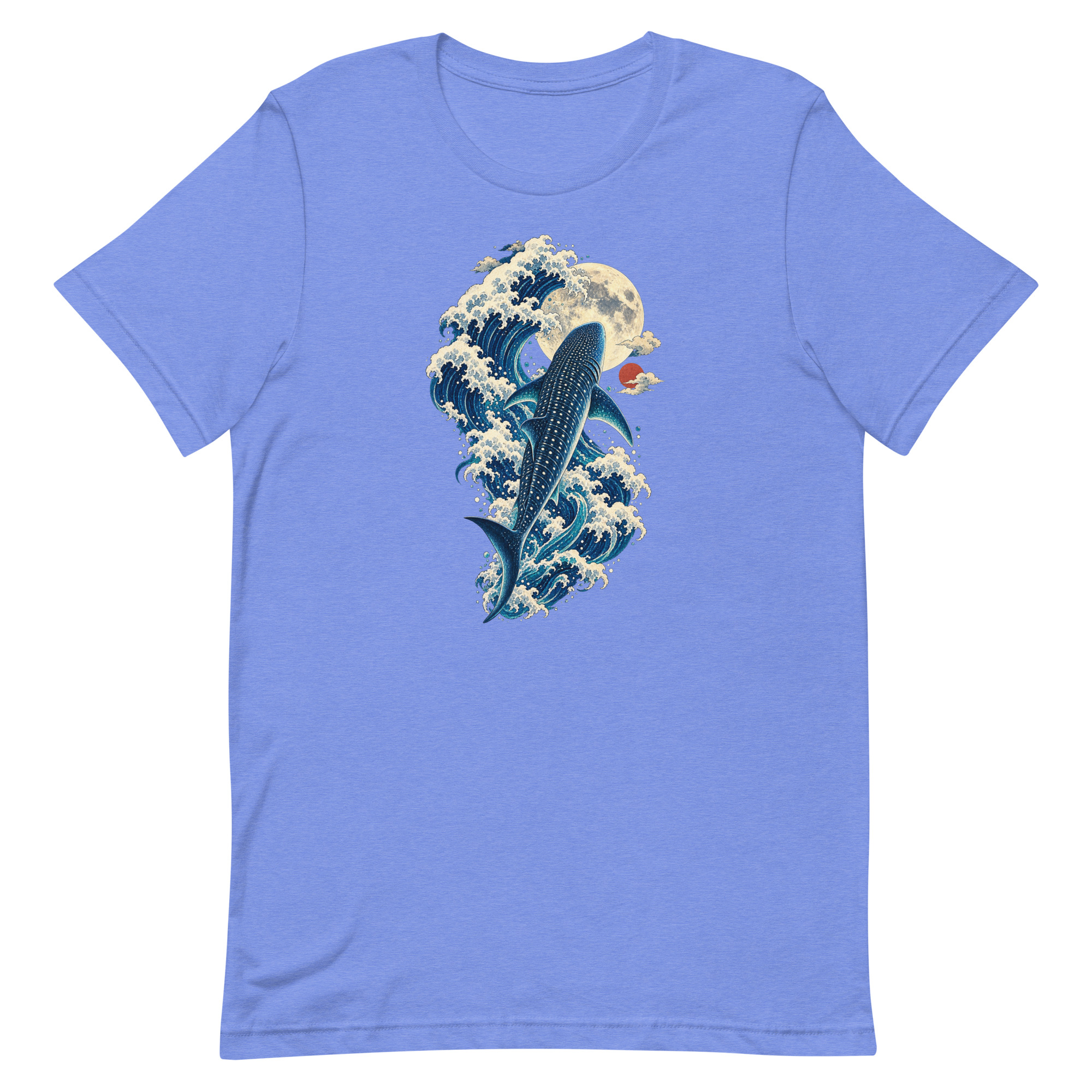 Whale Shark Great Wave Moon Japanese Art, Japanese Art Tee, Mythology Gift - Image 74