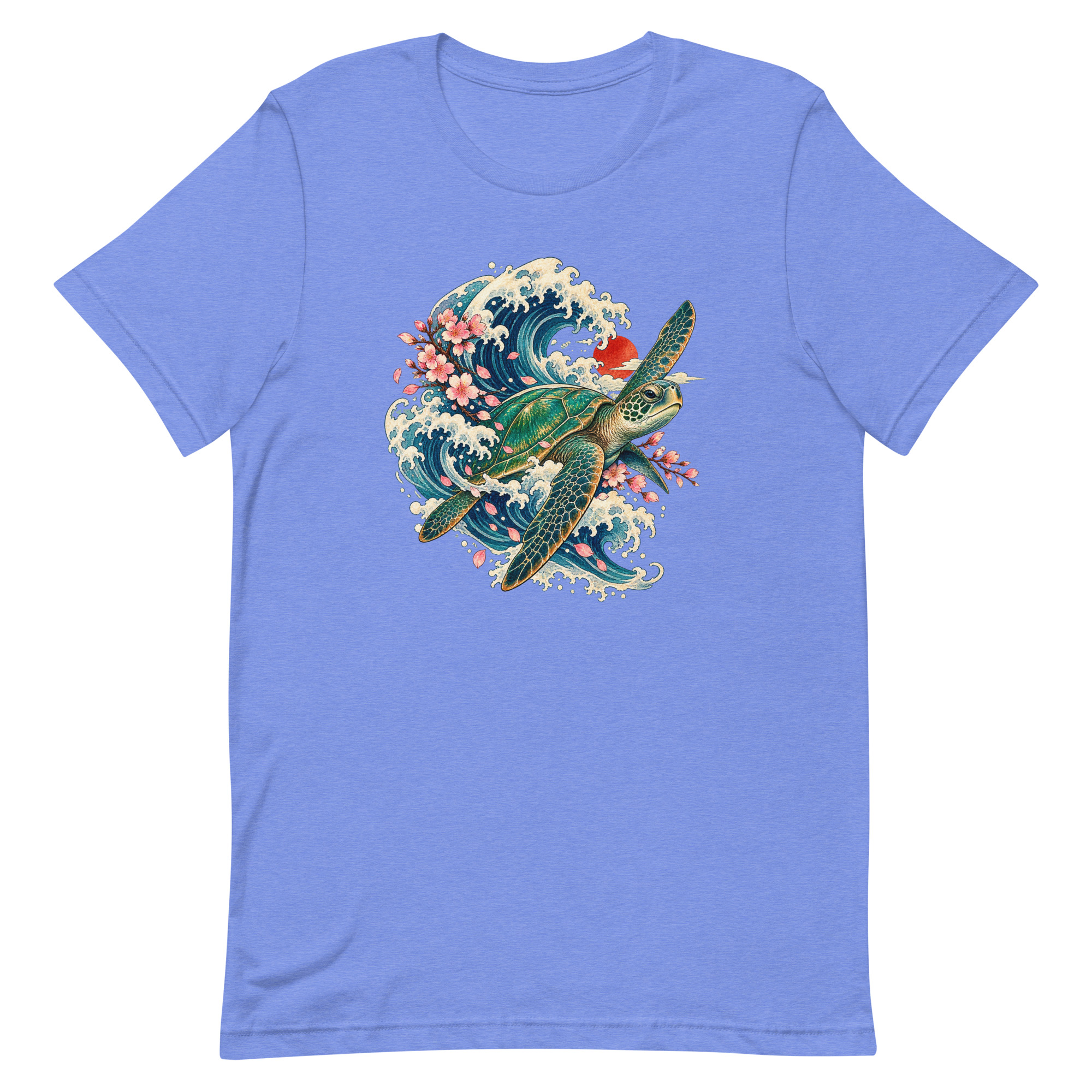 Sea Turtle Great Wave Sakura Japanese Art, Japanese Art Tee, Mythology Gift - Image 76