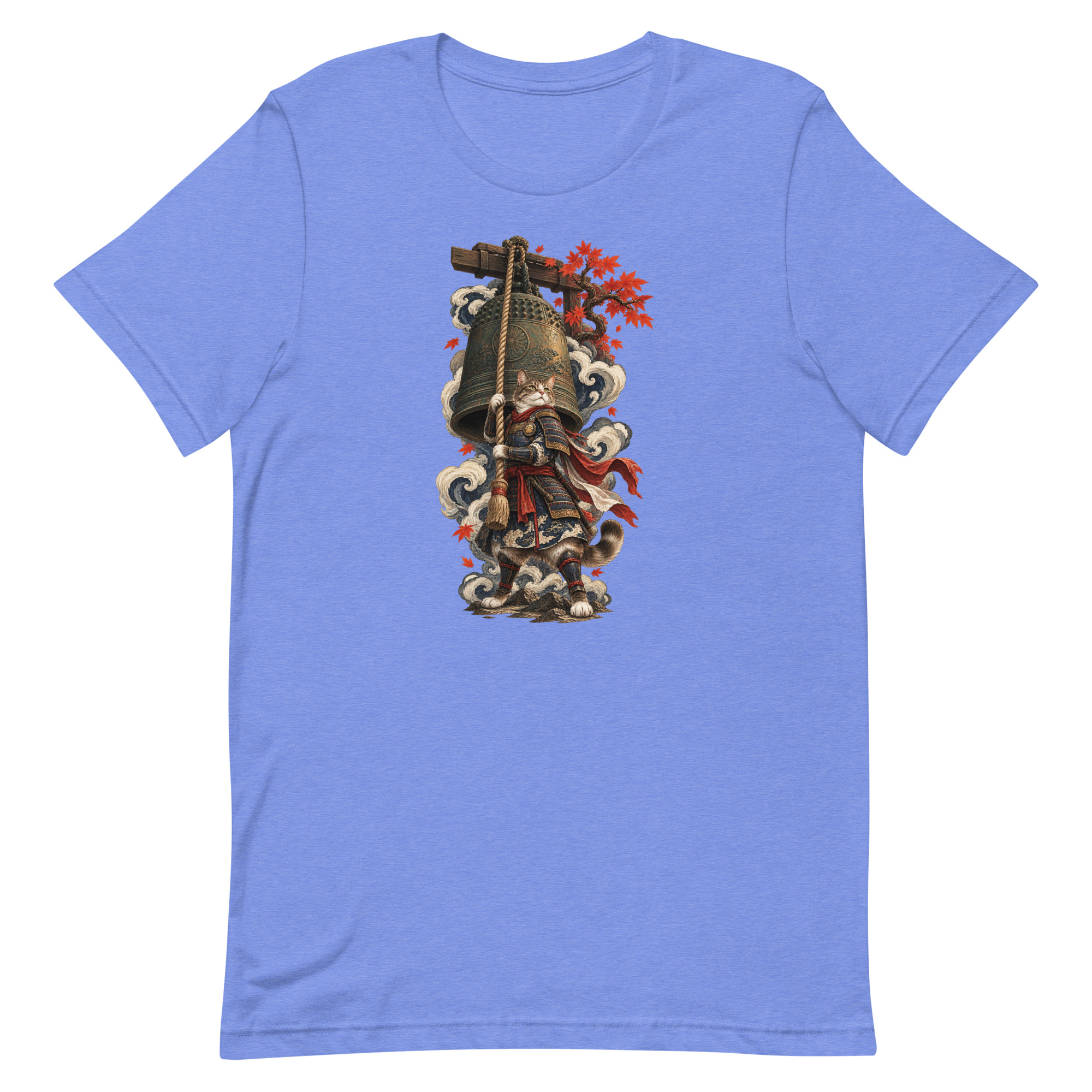 Samurai Cat Temple Bell Guardian Japanese Art, Japanese Art Tee, Mythology Gift - Image 76