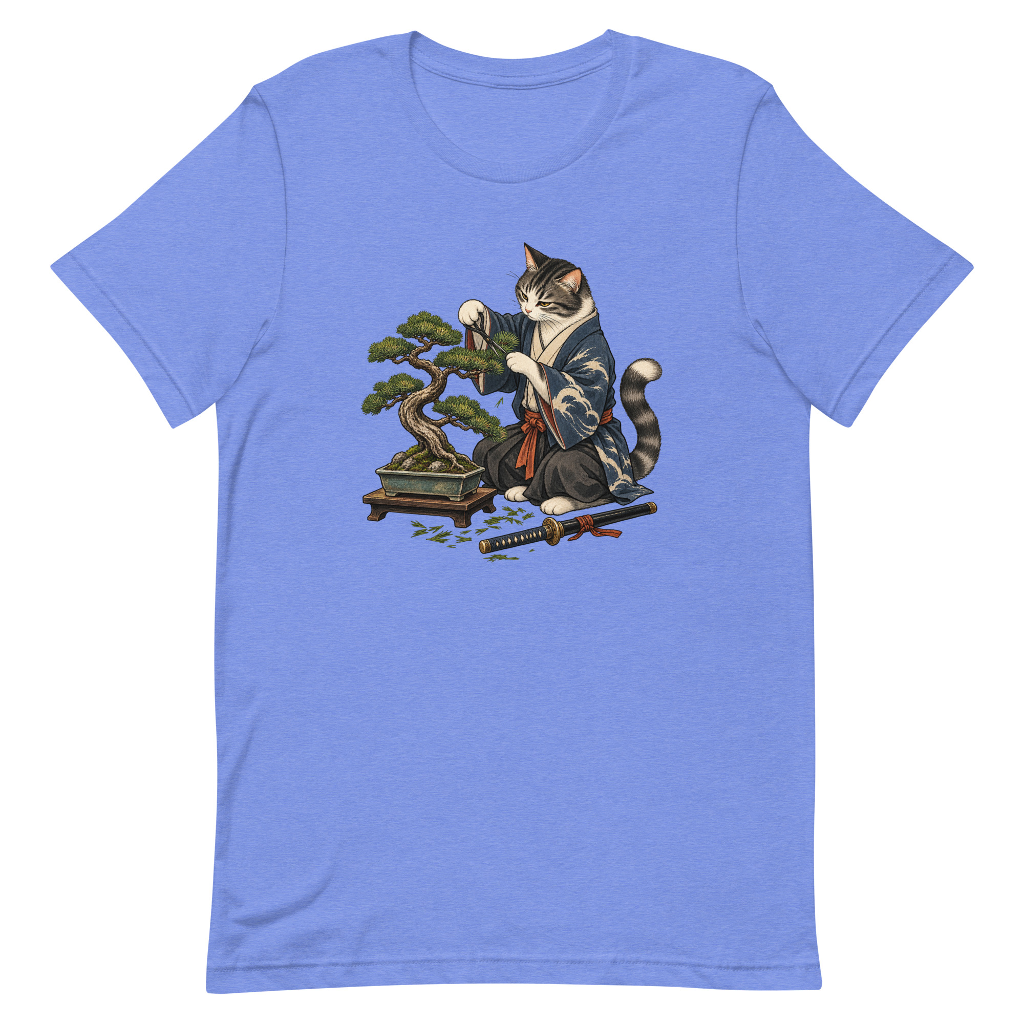 Samurai Cat Bonsai Dojo Japanese Art, Japanese Art Tee, Mythology Gift - Image 76
