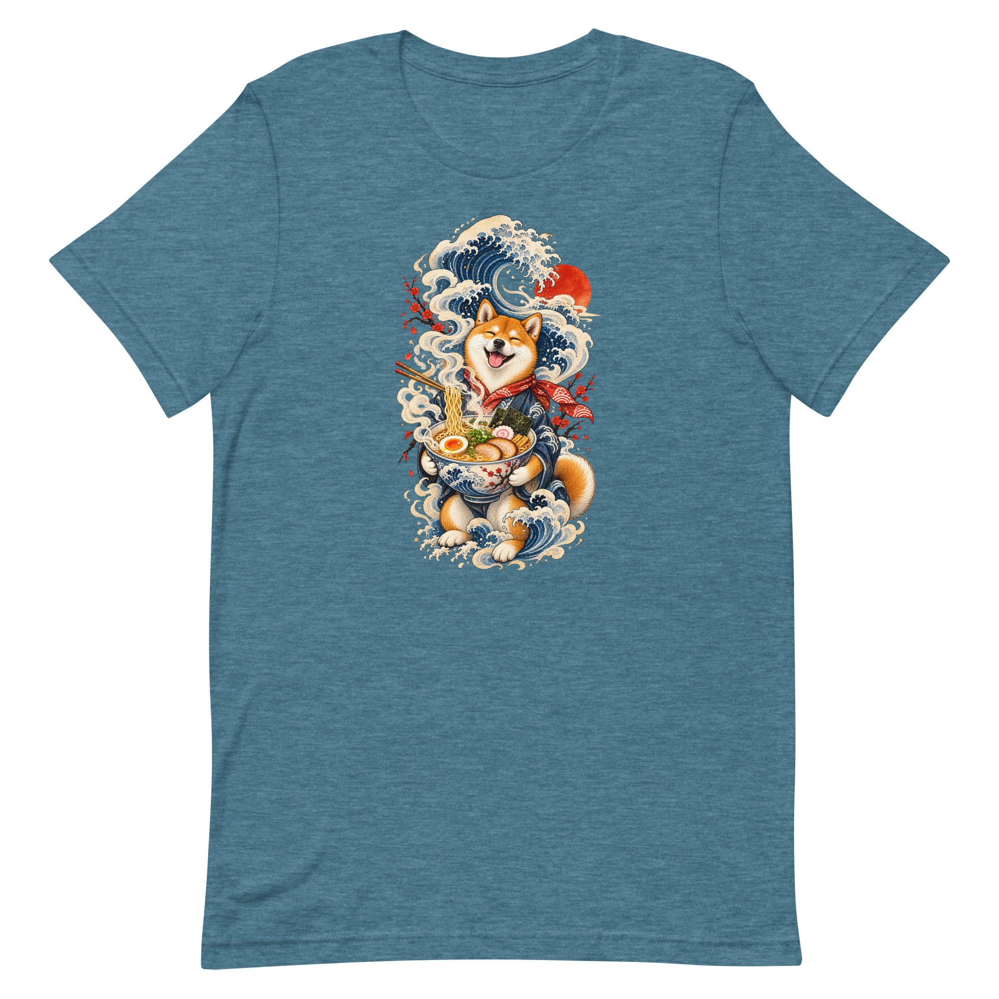 Shiba Inu Ramen Great Wave Japanese Food Art, Japanese Art Tee, Mythology Gift - Image 17