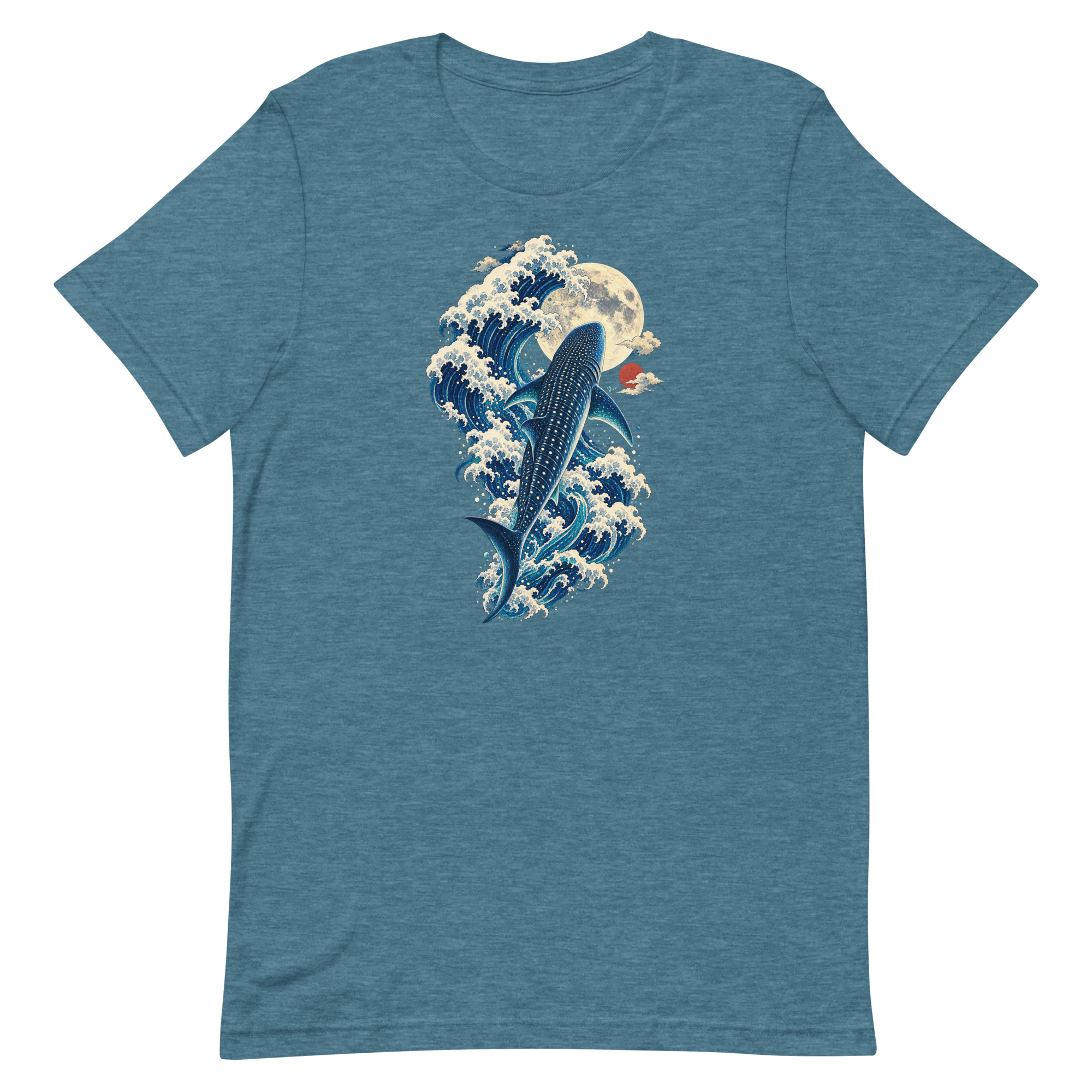 Whale Shark Great Wave Moon Japanese Art, Japanese Art Tee, Mythology Gift - Image 17