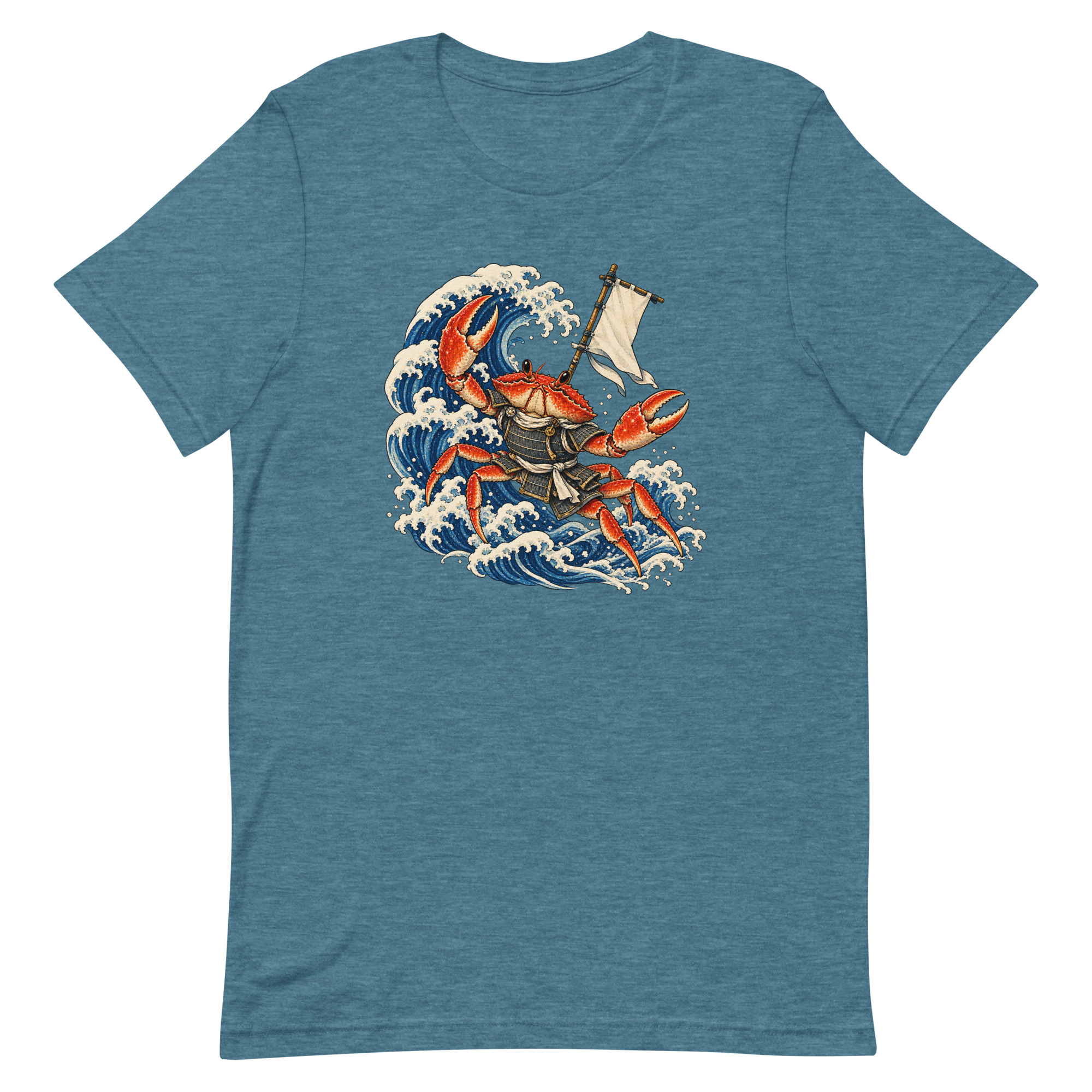 Samurai Crab Great Wave Japanese Warrior Art, Japanese Art Tee, Mythology Gift - Image 19