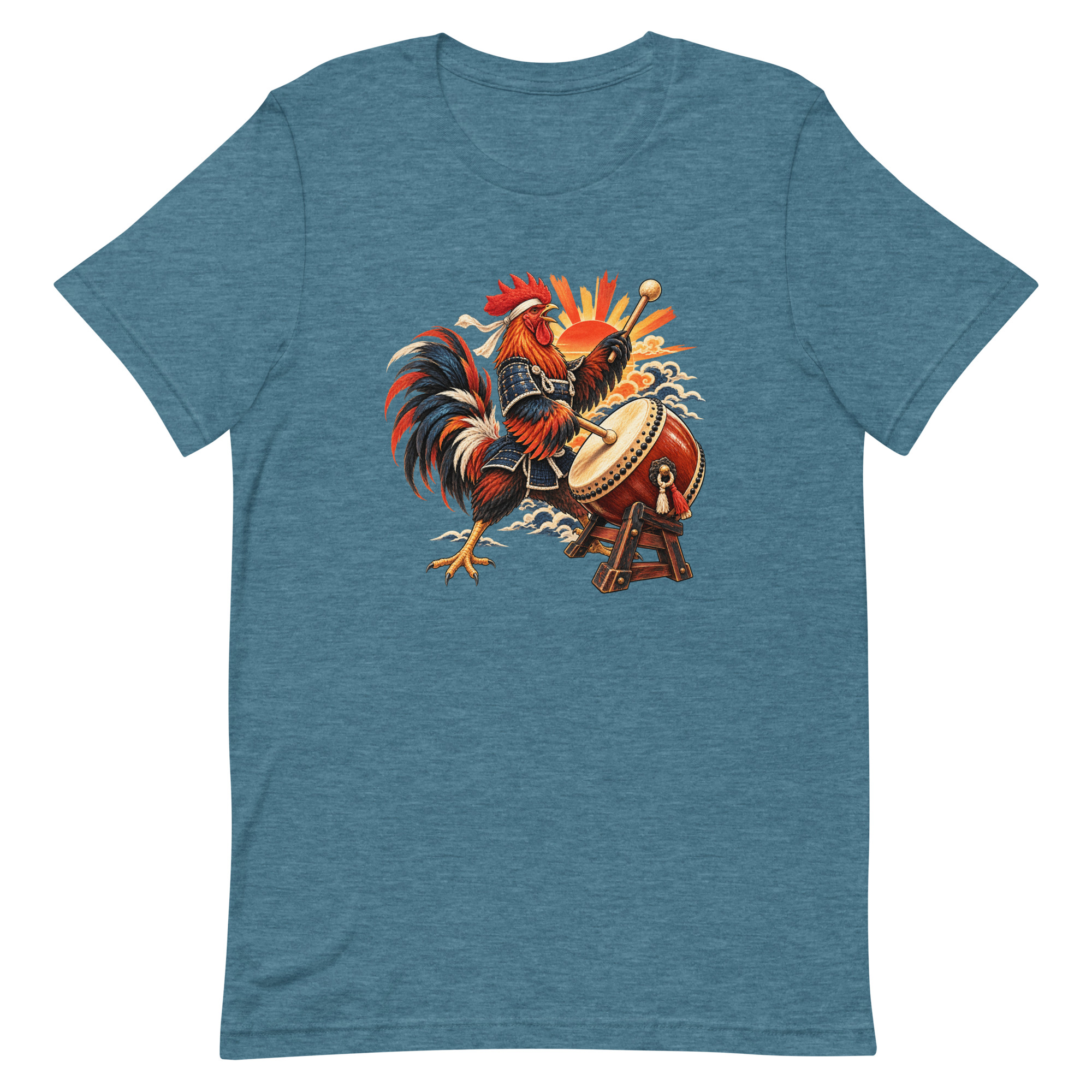 Rooster Samurai Taiko Drum Japanese Art, Japanese Art Tee, Mythology Gift - Image 19