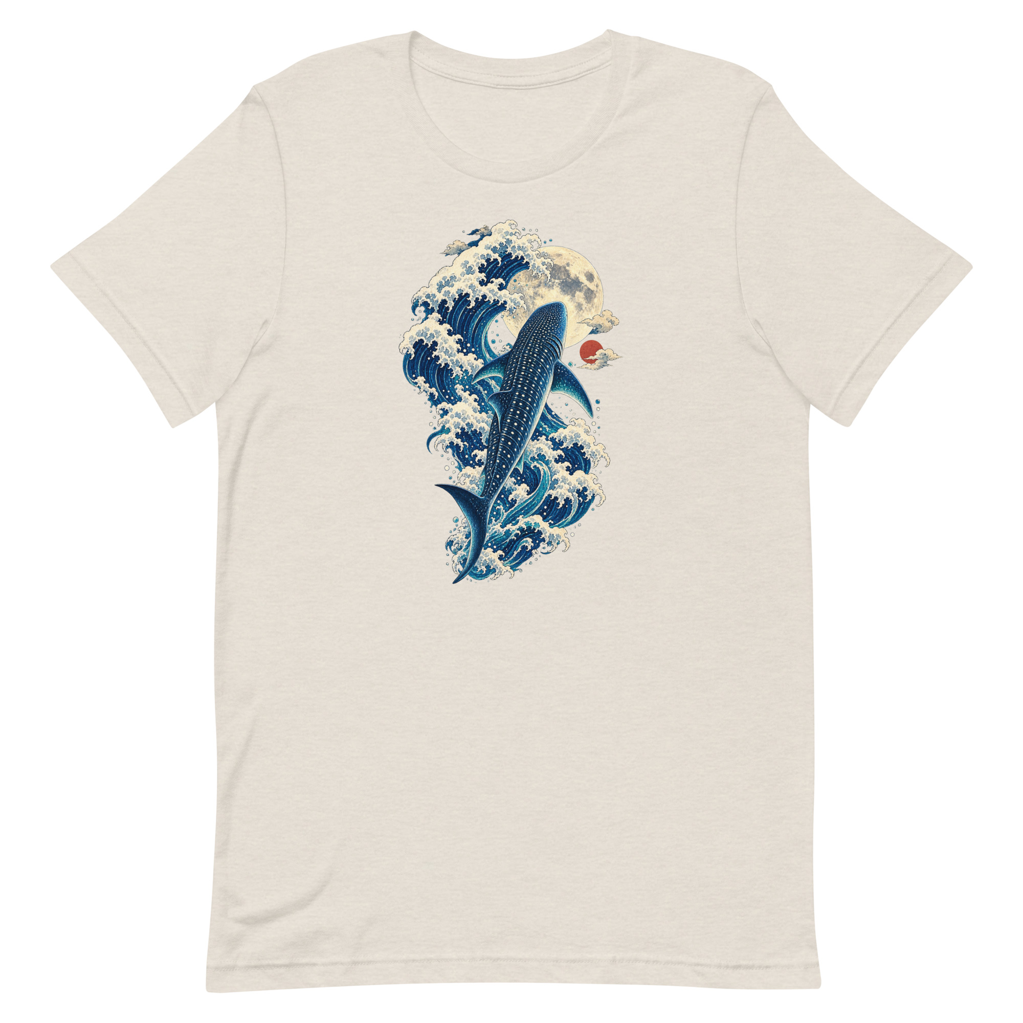 Whale Shark Great Wave Moon Japanese Art, Japanese Art Tee, Mythology Gift - Image 18
