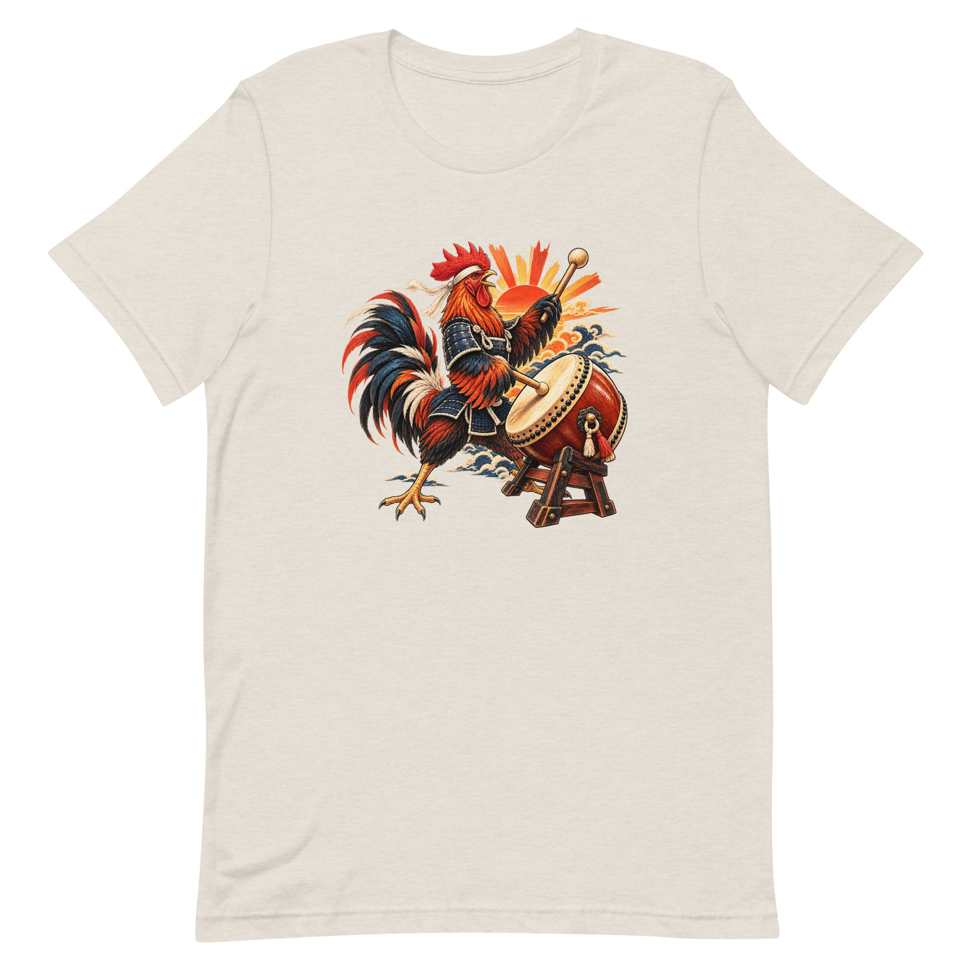 Rooster Samurai Taiko Drum Japanese Art, Japanese Art Tee, Mythology Gift - Image 20