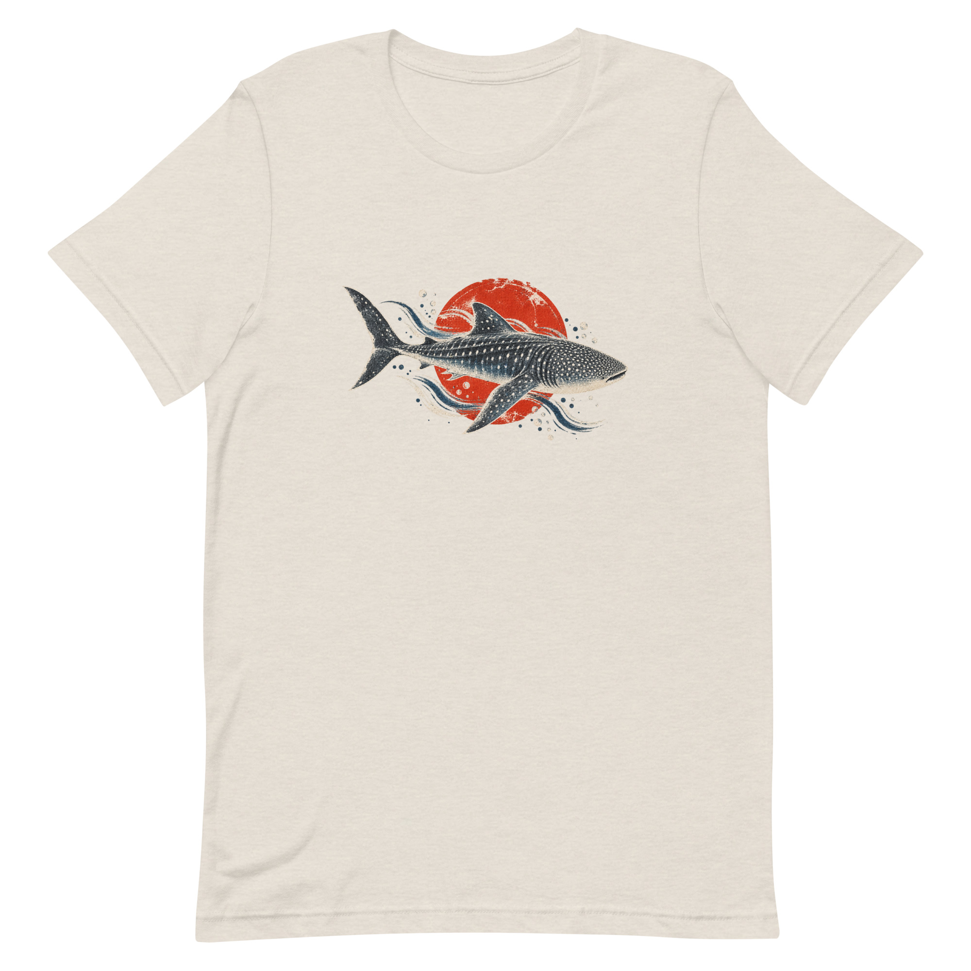 Gyotaku Whale Shark Red Sun Japanese Print, Japanese Art Tee, Mythology Gift - Image 20
