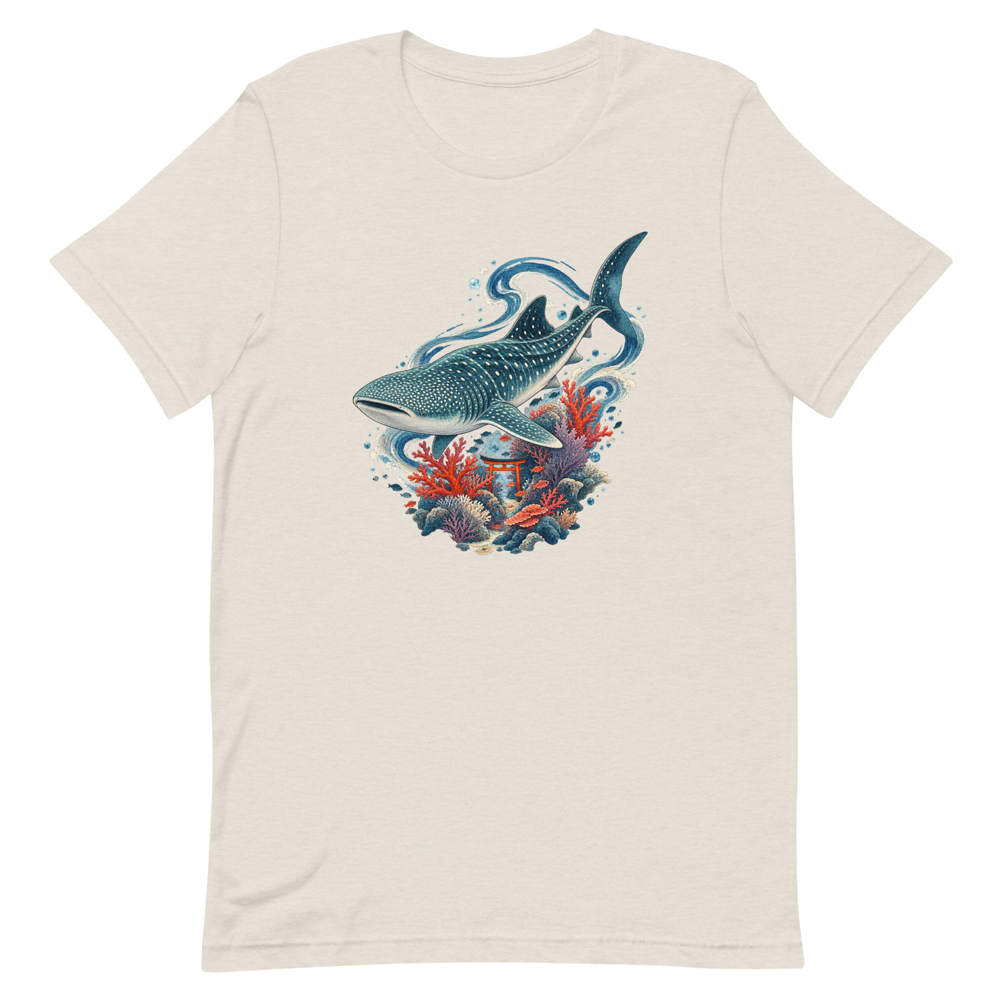 Whale Shark Torii Coral Garden Japanese Art, Japanese Art Tee, Mythology Gift - Image 20
