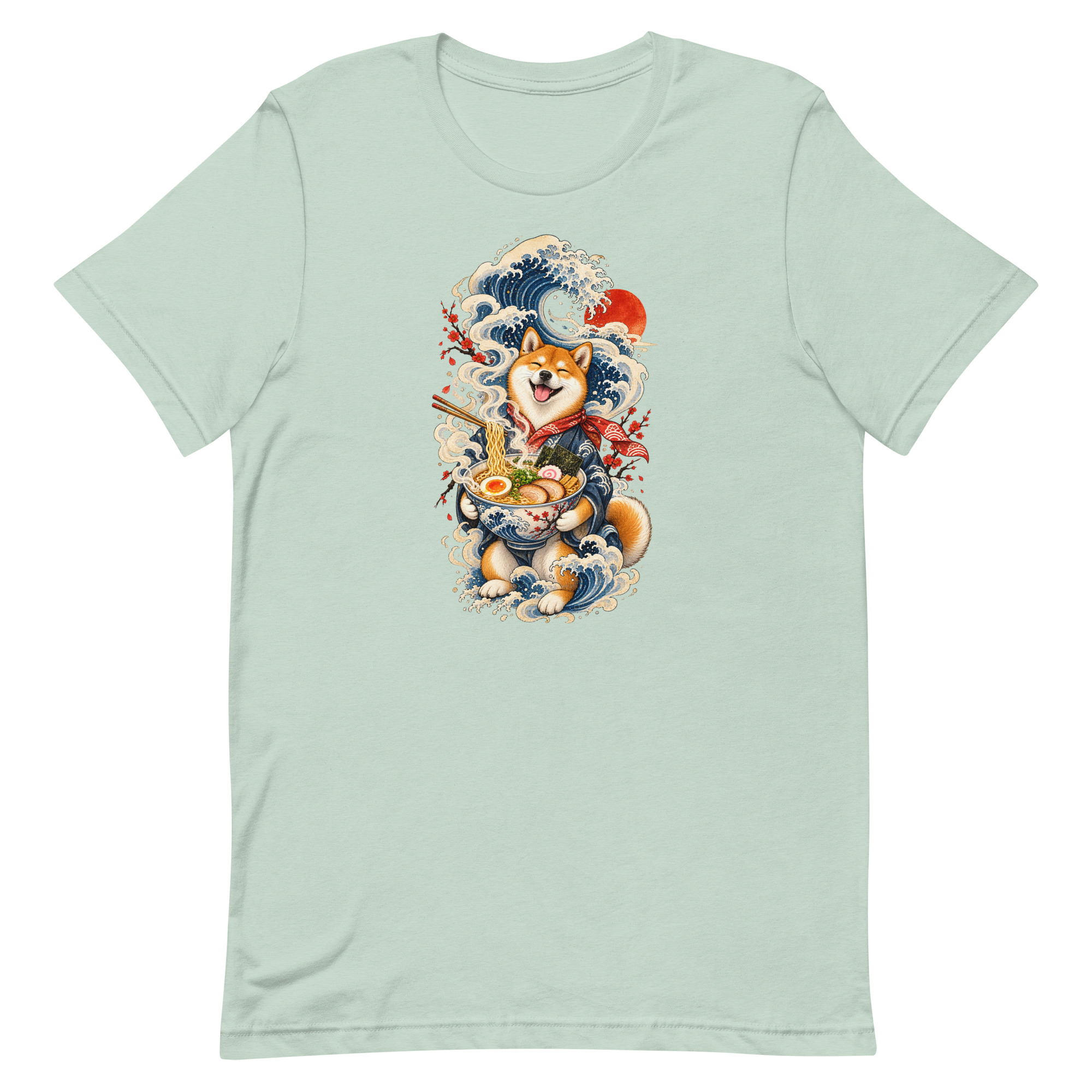 Shiba Inu Ramen Great Wave Japanese Food Art, Japanese Art Tee, Mythology Gift - Image 19