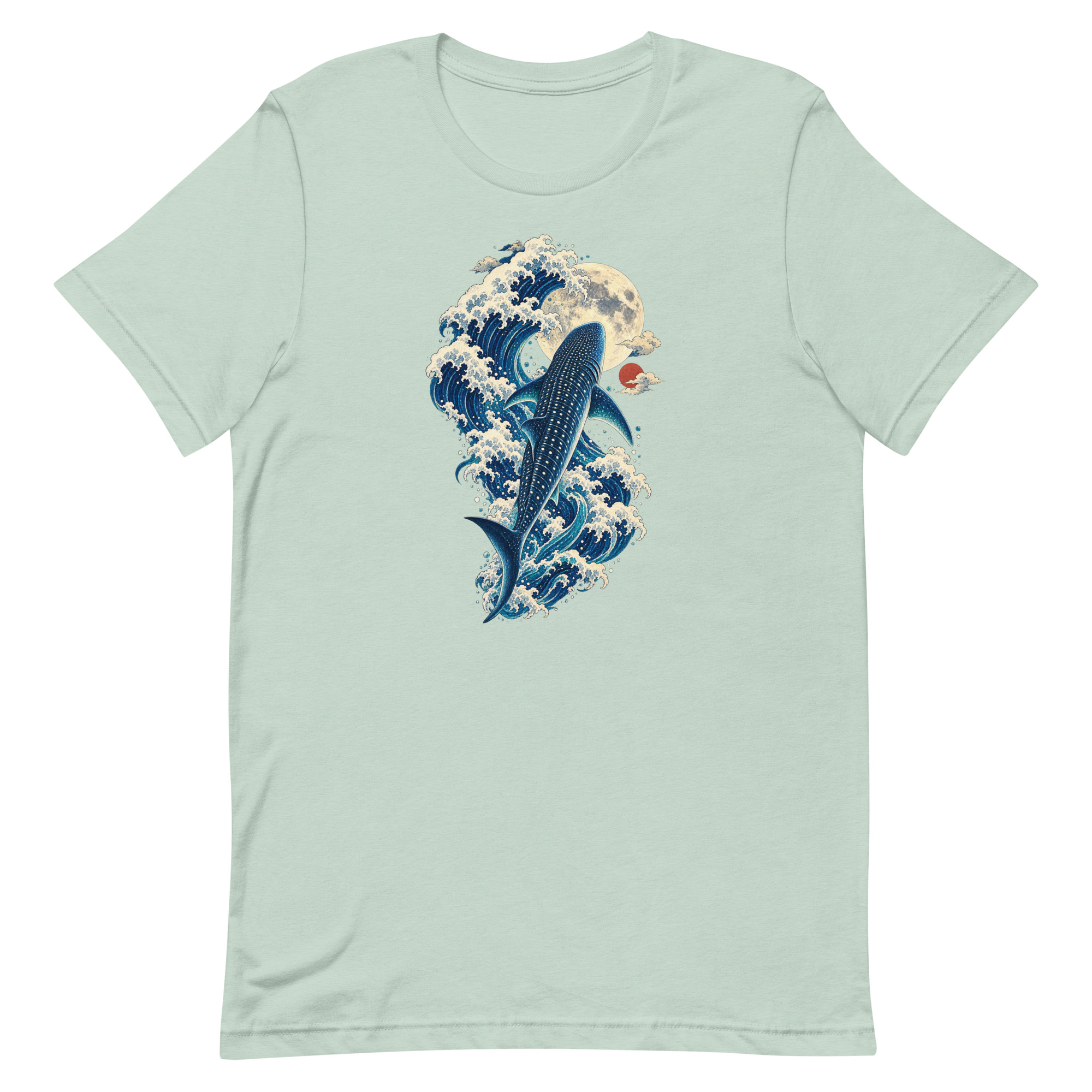 Whale Shark Great Wave Moon Japanese Art, Japanese Art Tee, Mythology Gift - Image 19