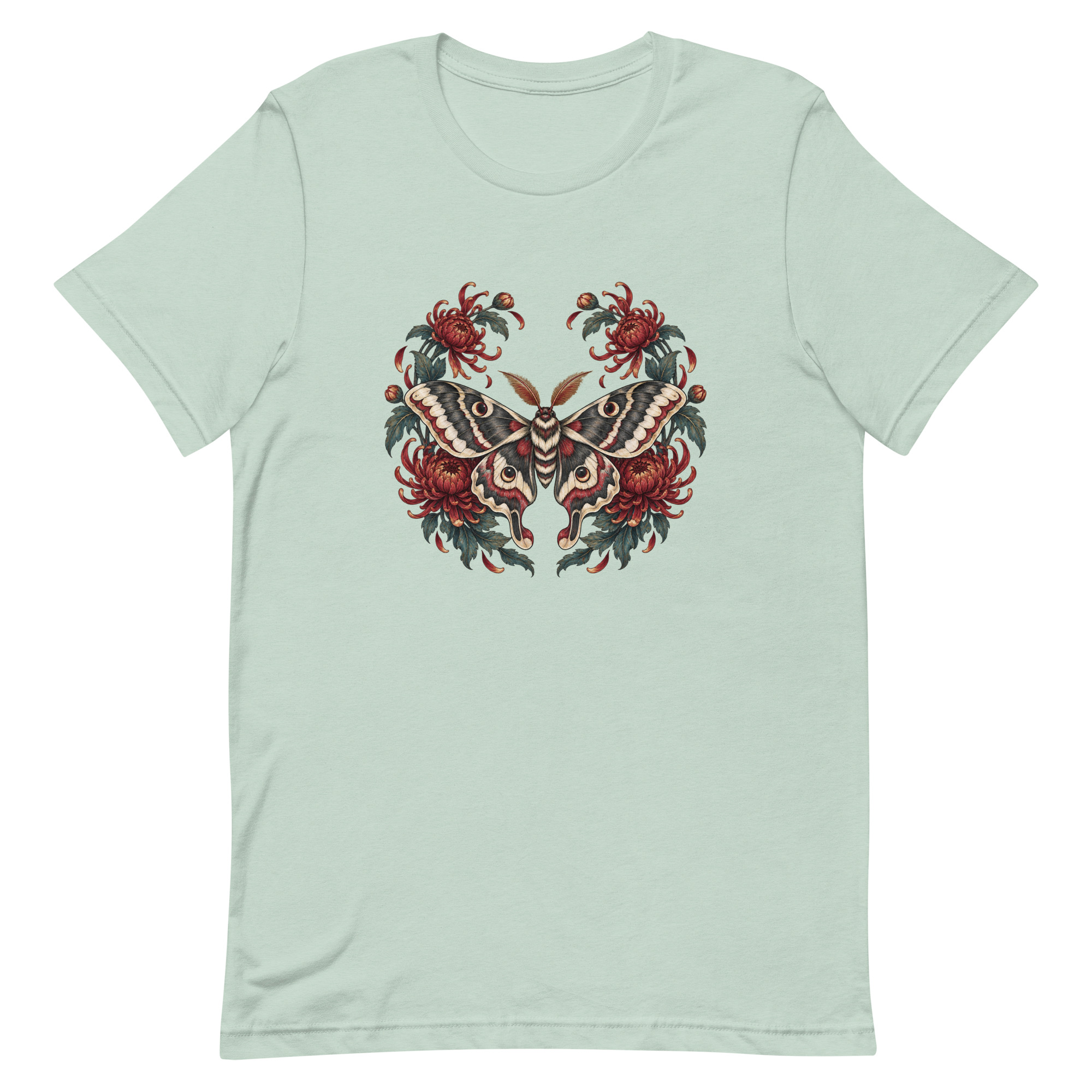 Japanese Moth Chrysanthemum Enso Ink Art, Japanese Art Tee, Mythology Gift - Image 21