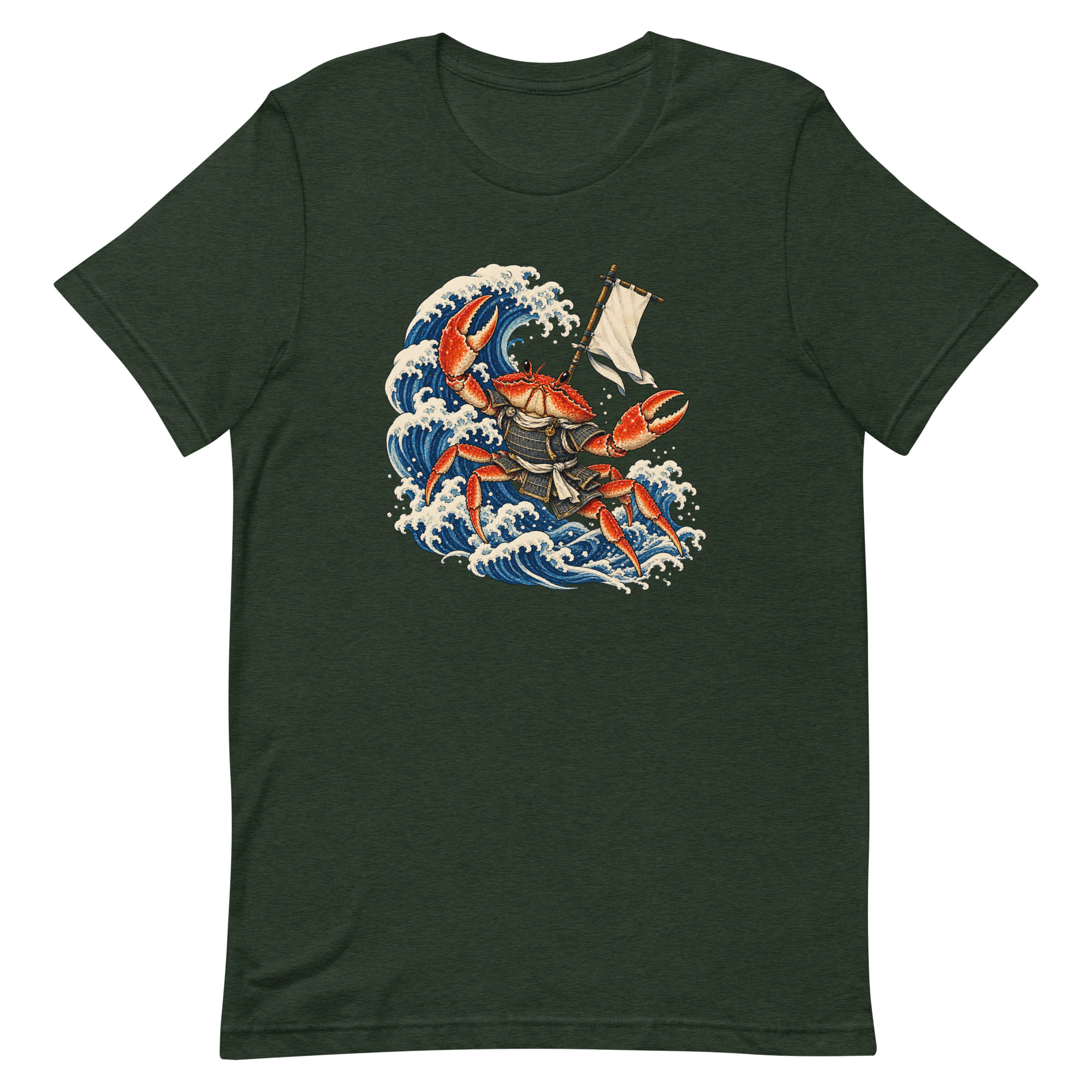 Samurai Crab Great Wave Japanese Warrior Art, Japanese Art Tee, Mythology Gift - Image 91