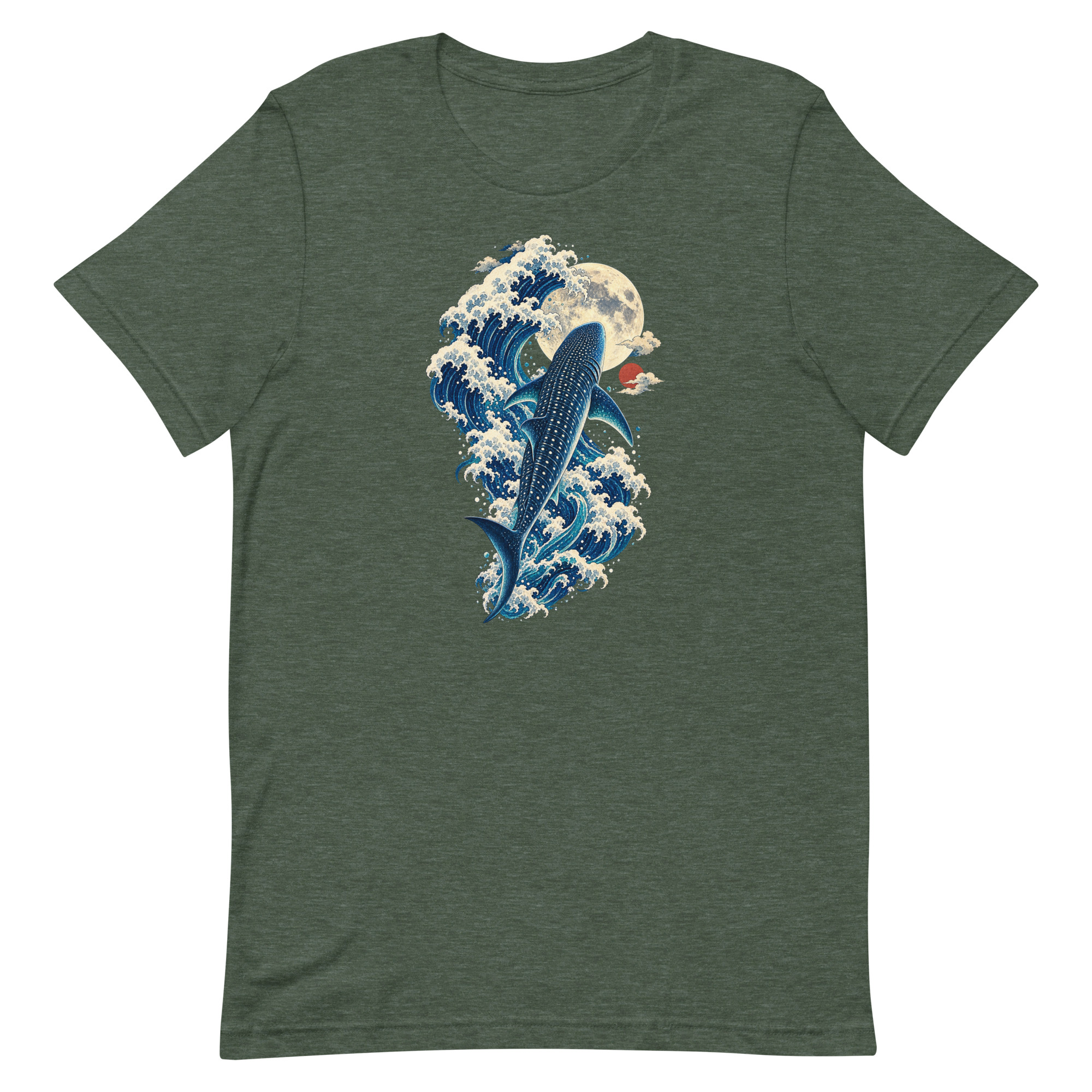 Whale Shark Great Wave Moon Japanese Art, Japanese Art Tee, Mythology Gift - Image 20