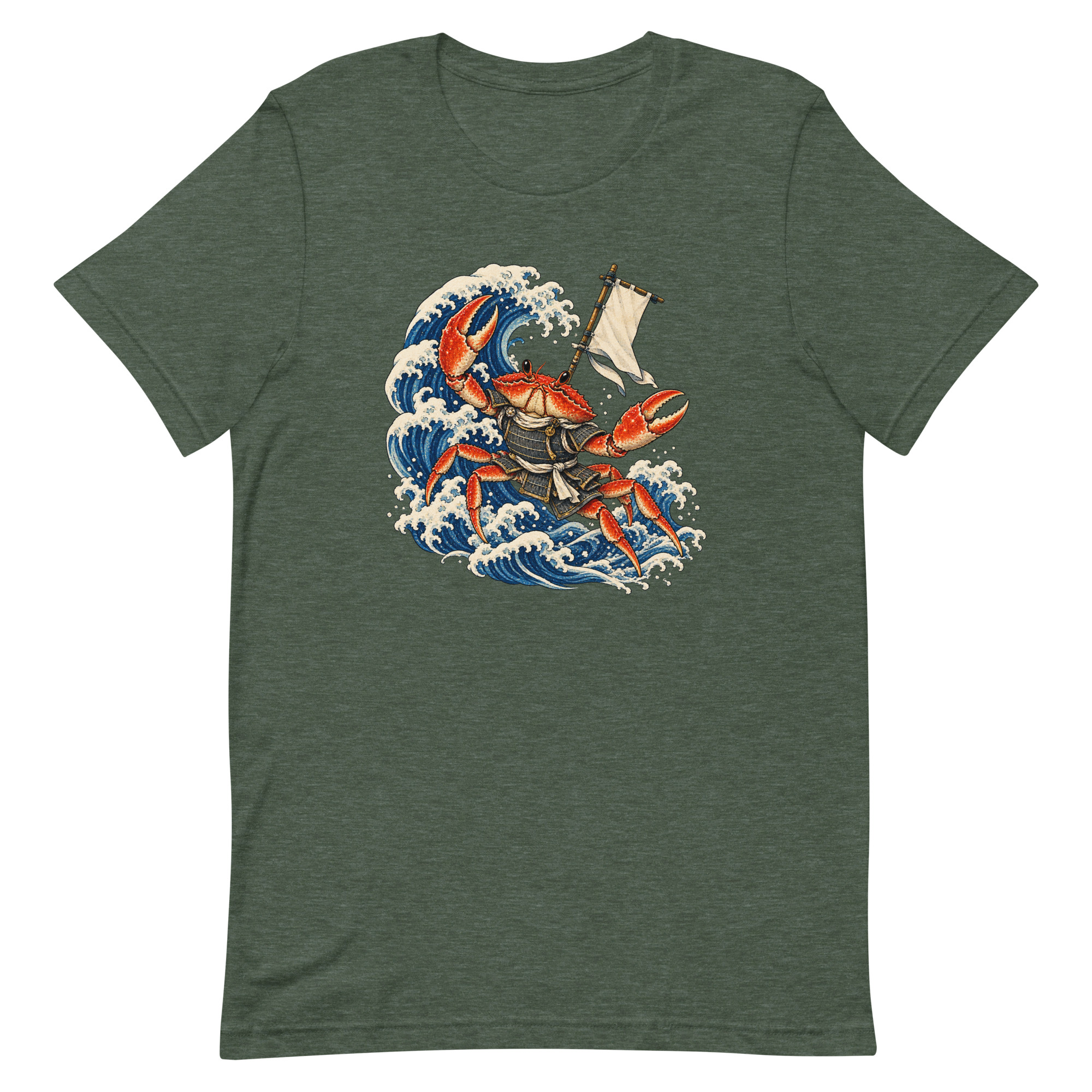Samurai Crab Great Wave Japanese Warrior Art, Japanese Art Tee, Mythology Gift - Image 22