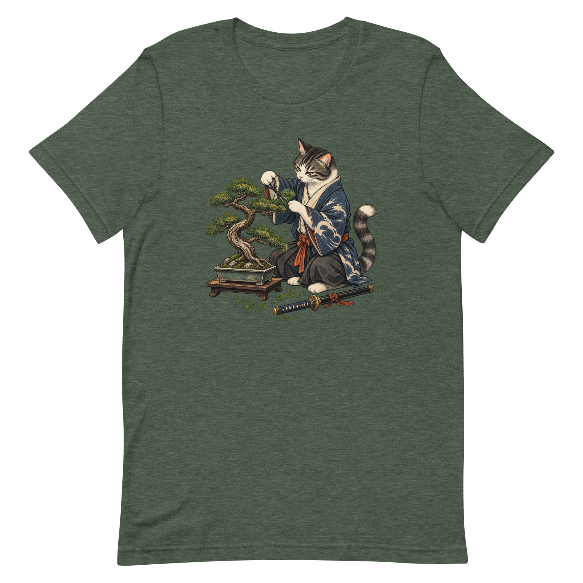 Samurai Cat Bonsai Dojo Japanese Art, Japanese Art Tee, Mythology Gift - Image 22
